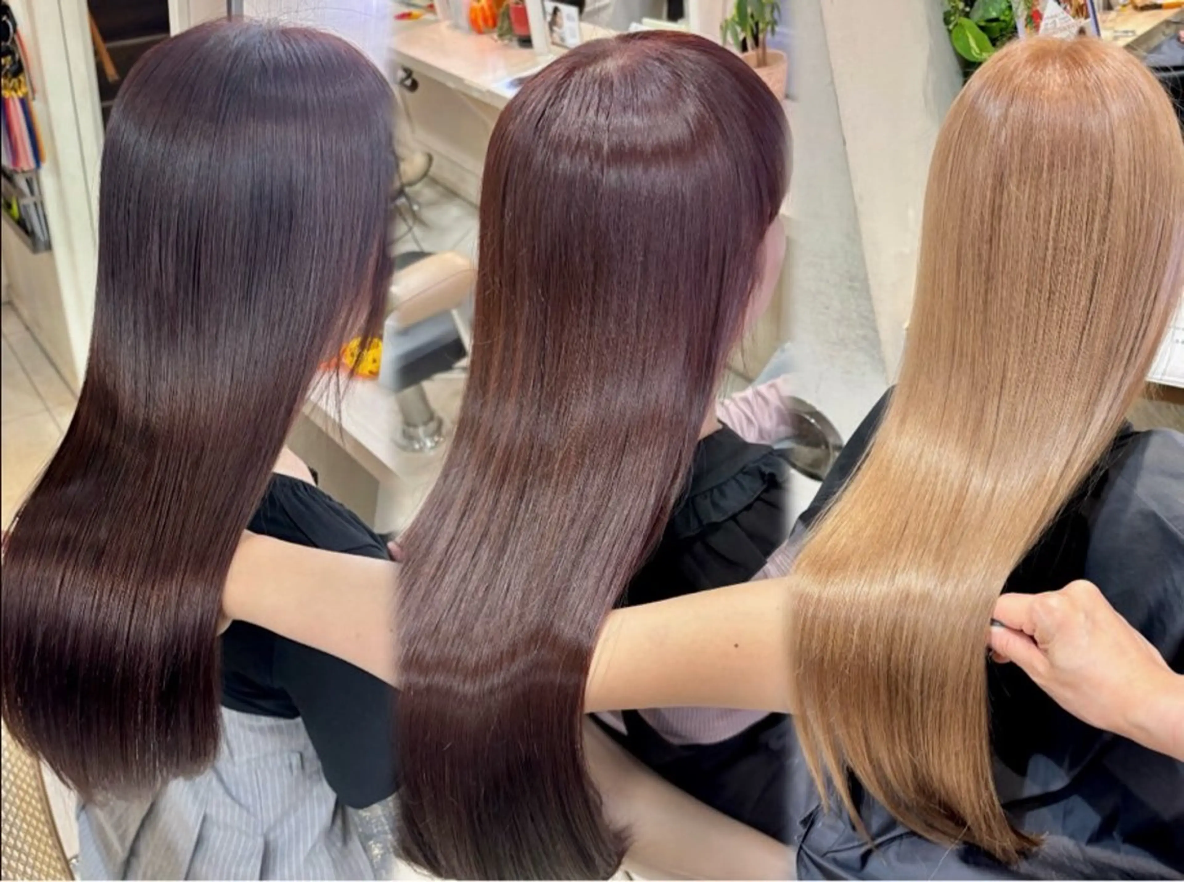ミディアム トリートメント ヘアセット しおん/つや髪/ ヘアメ/髪質改善のヘアスタイル