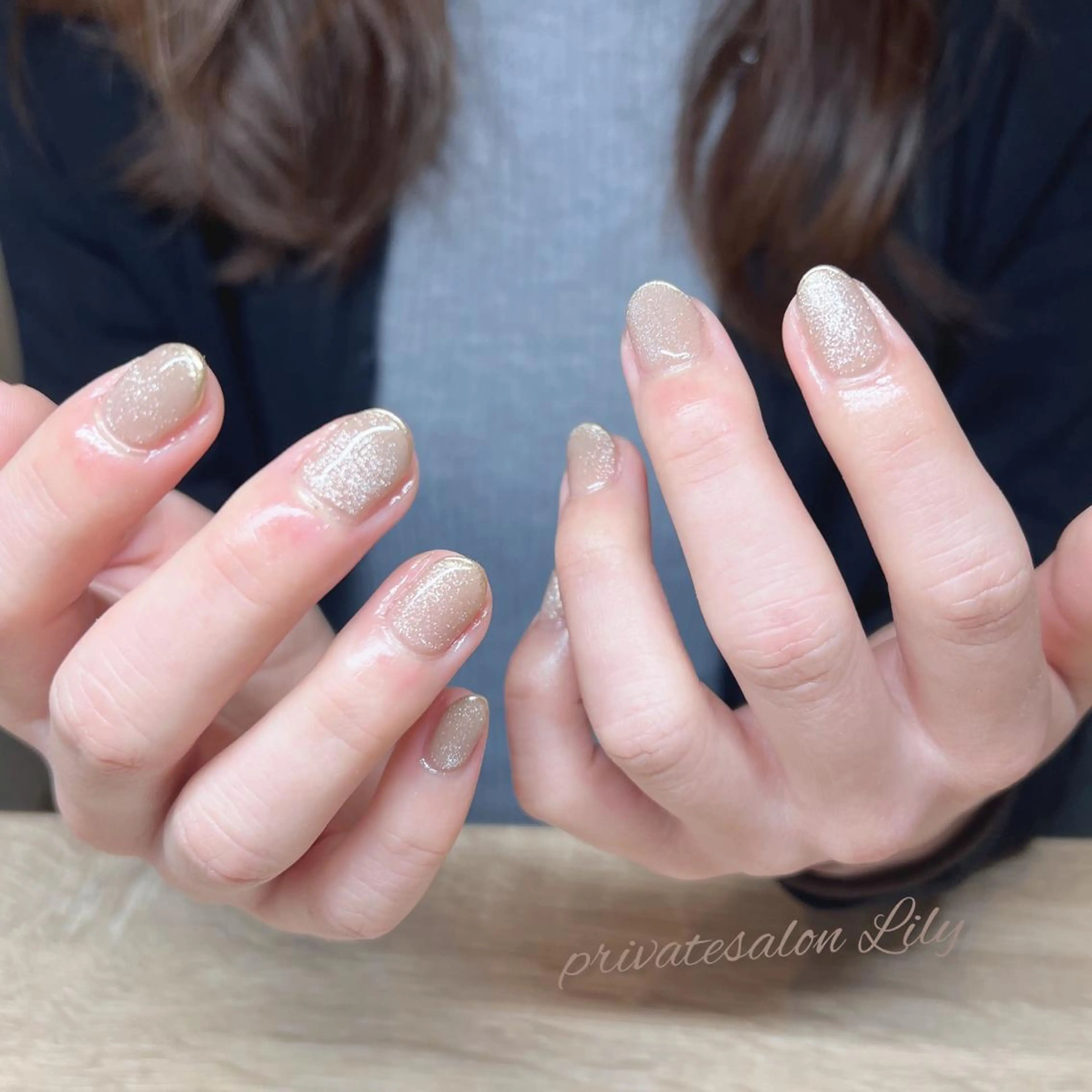 ネイル フレンチネイル ミラーネイル ハンドネイル salon Lilyのネイルデザイン