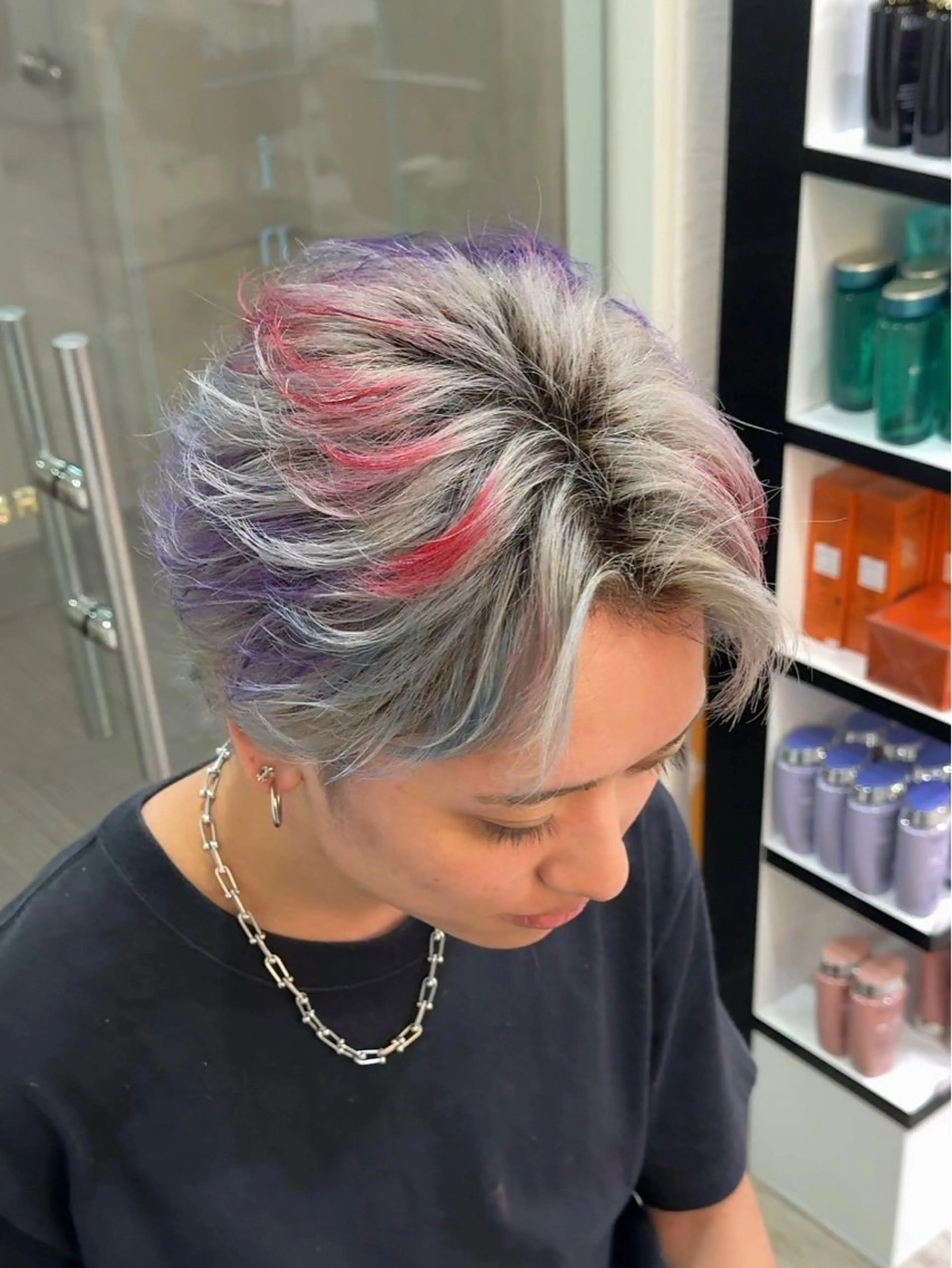 メンズヘアセットの写真