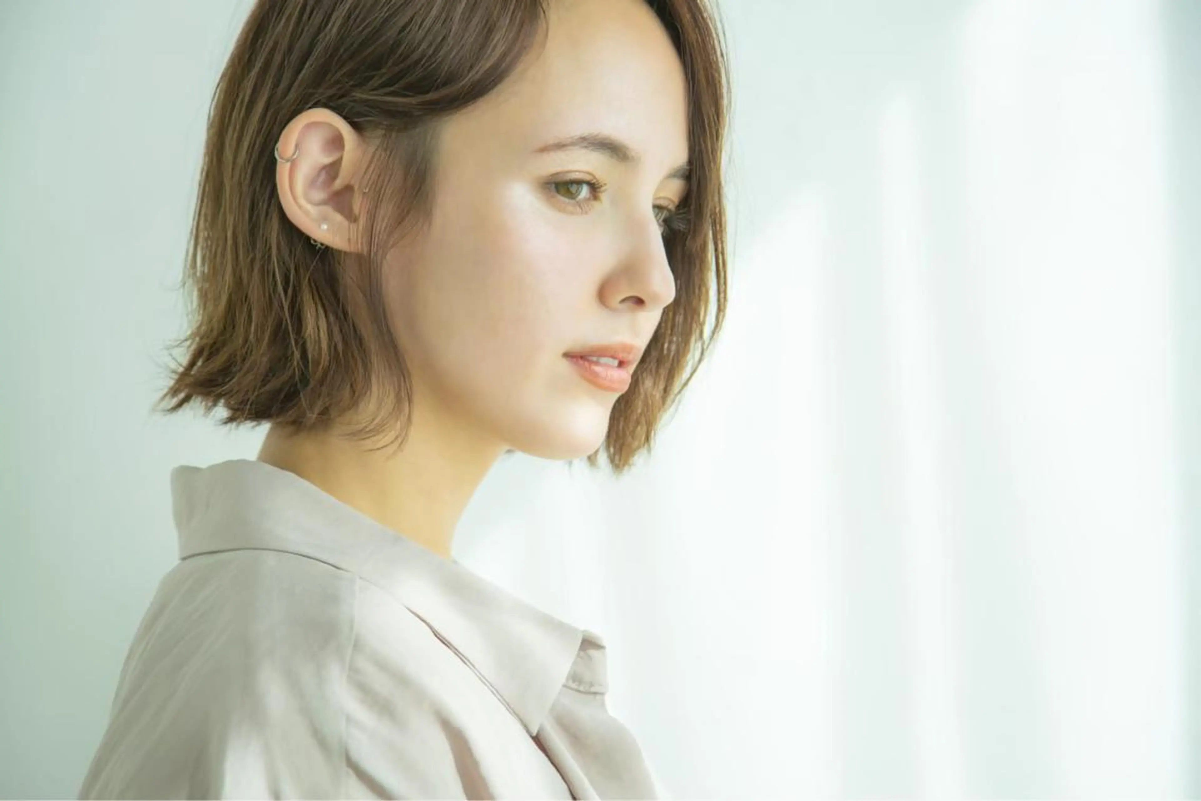 ミディアム カラー カット ヘアカラー トリートメント 🇰🇷韓国レイヤー 錦糸町【北山謙三】のヘアスタイル