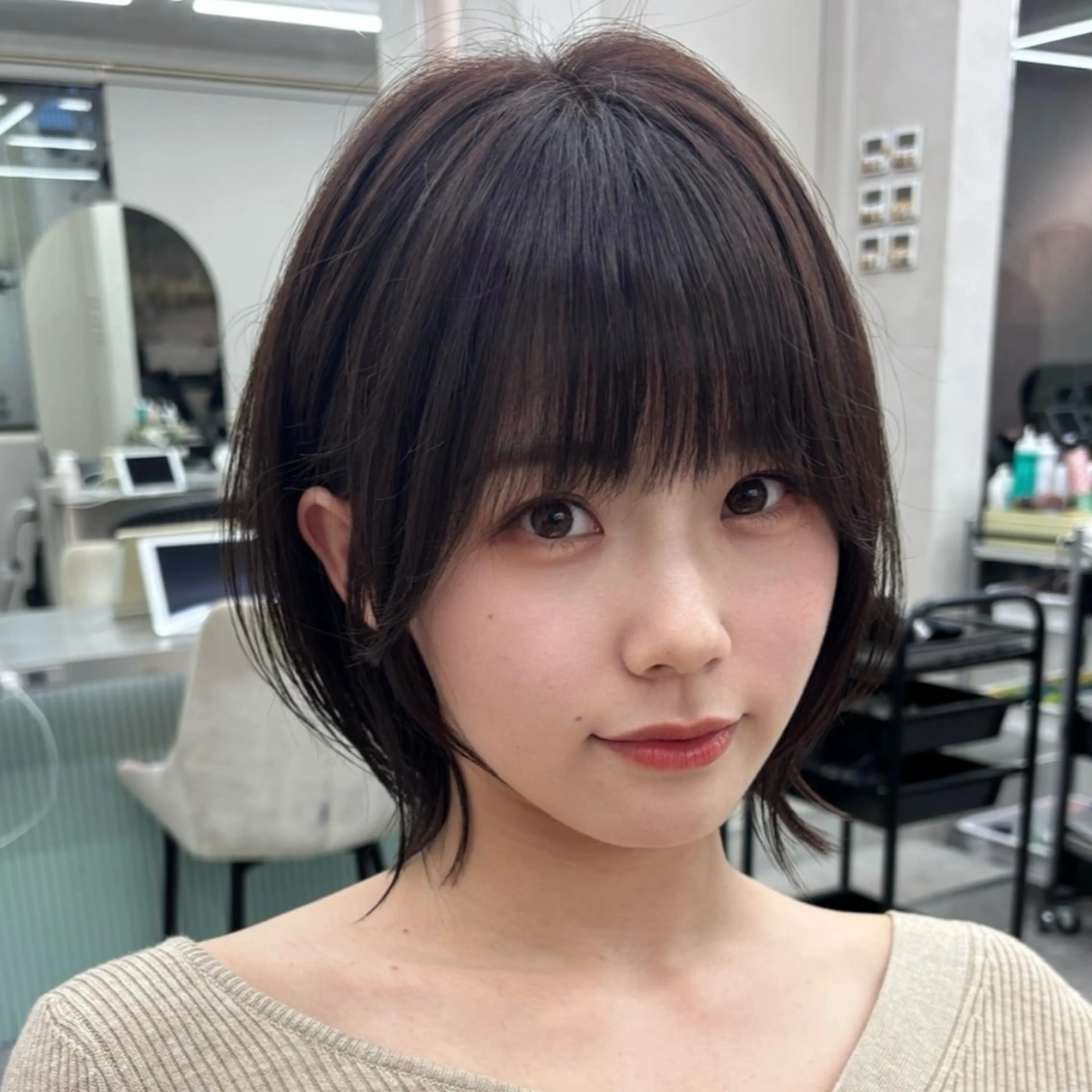 カット+前髪縮毛矯正の写真