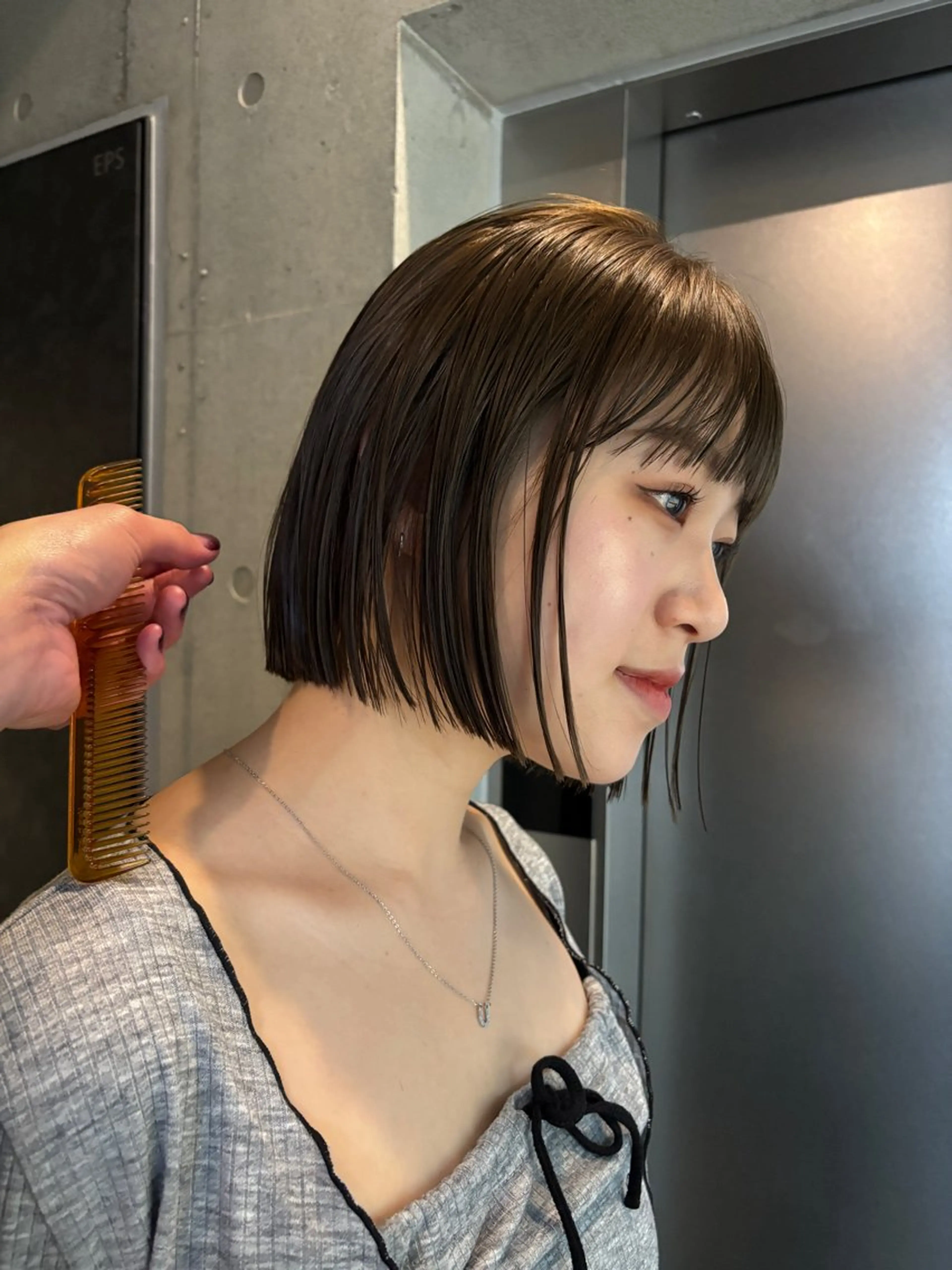 🟤ご新規様限定クーポン🟤【カット＋透明感カラー＋トリートメント(ブリーチ無し)】 #暖色カラー　韓国風艶髪カラーの写真