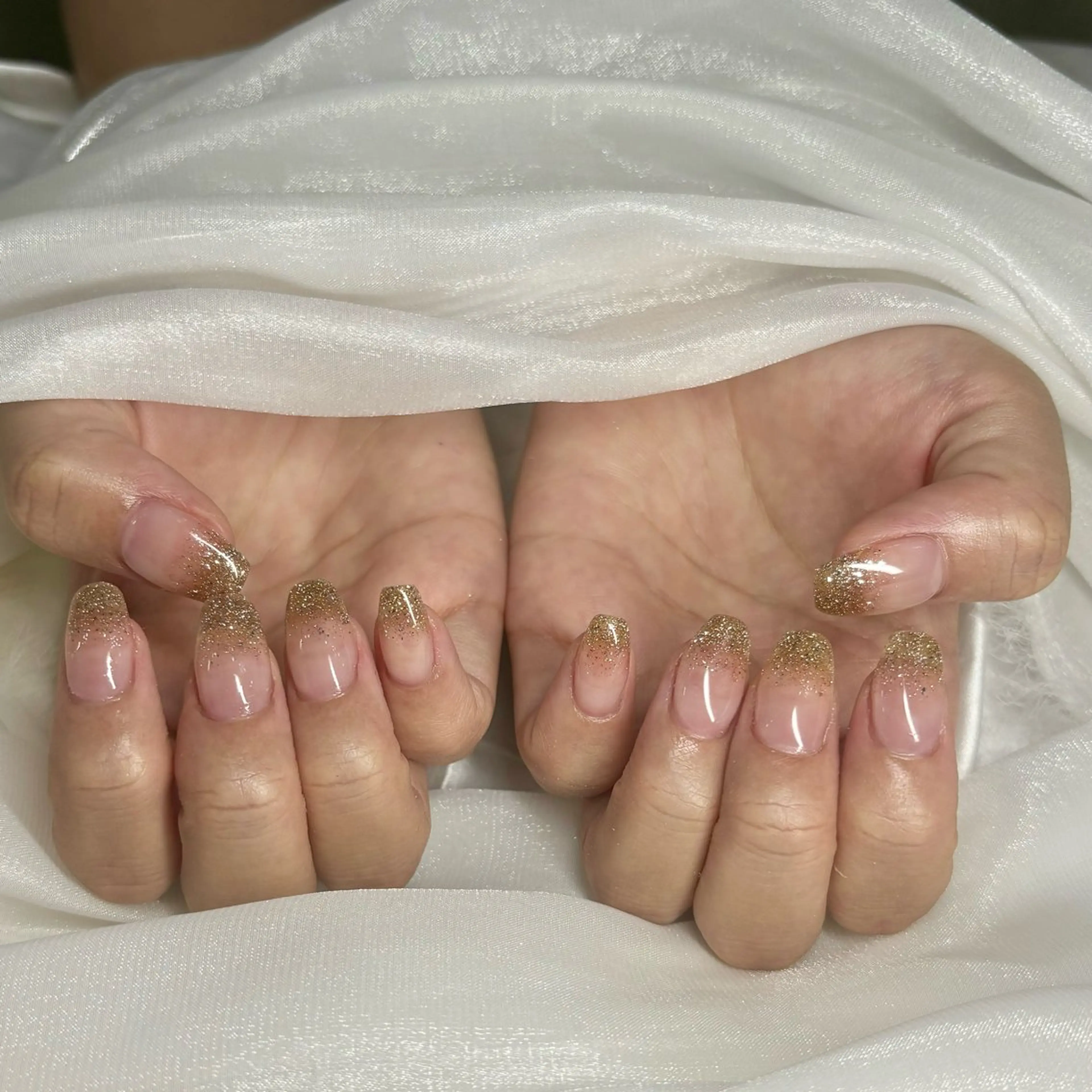 ネイル ハンドネイル CeCeGarden ✨️キラキラワンホンのネイルデザイン