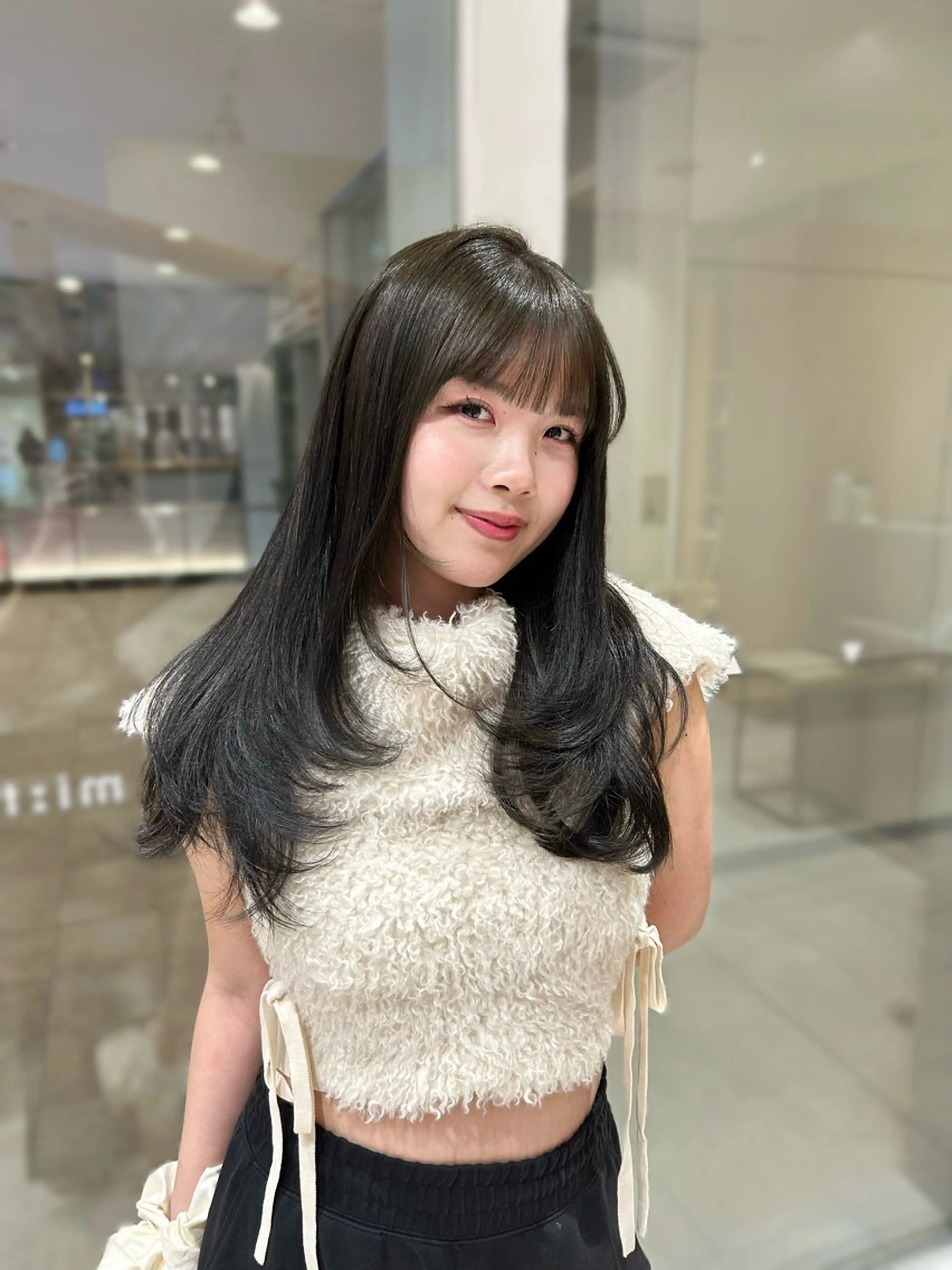 ロング カラー カット 透明感カラー🎀♡ リナのヘアスタイル