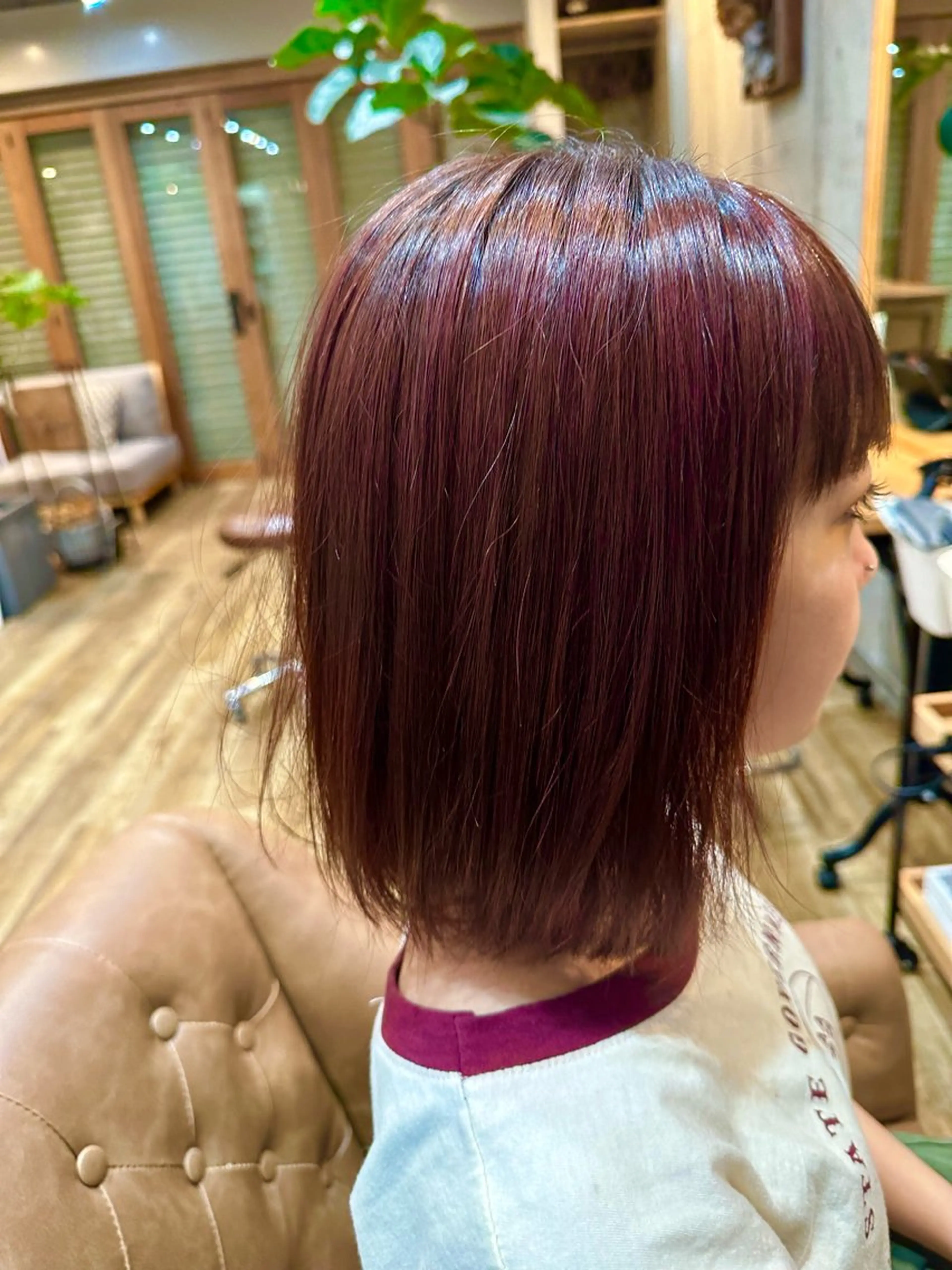 カラー レッドカラー 🫧MANA🫧縮毛 矯正モデル募集中🧡のヘアスタイル