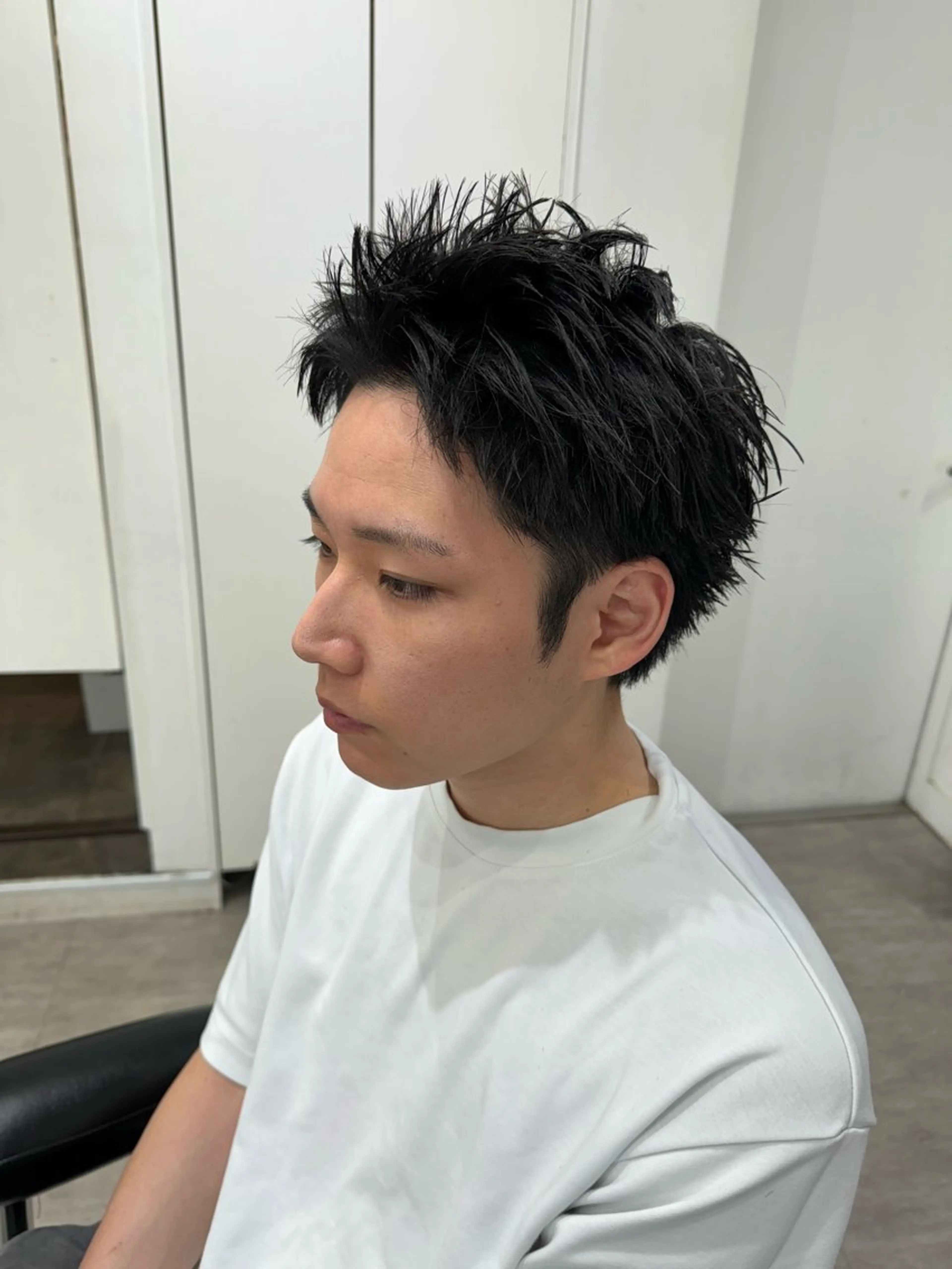 ショート メンズ カット トリートメント ヘアセット メンズ専門美容師店長 💈高橋和真💈のヘアスタイル