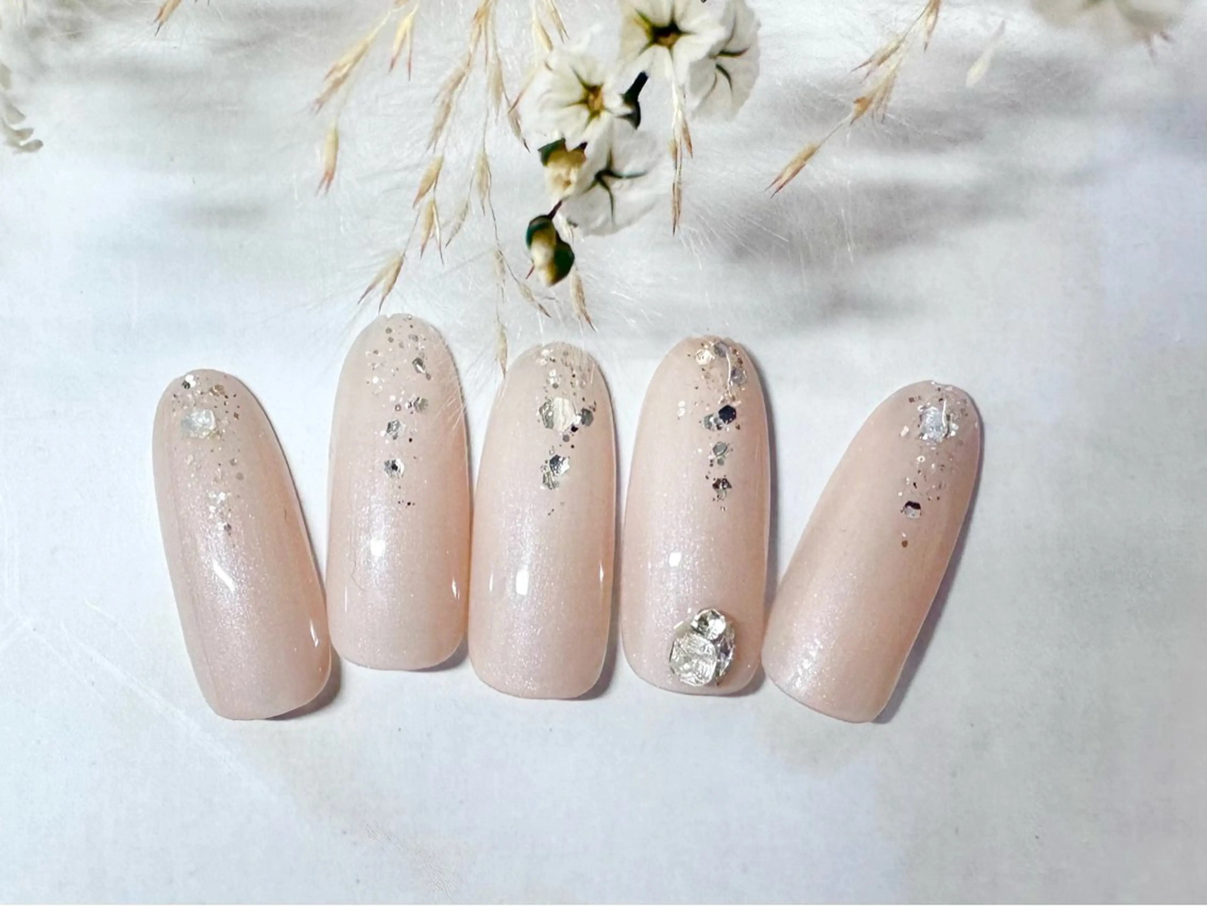 ネイル マグネットネイル オフィスネイル ワンカラーネイル ピンク シンプルネイル ハンドネイル Salon GEM(ジェム)のネイルデザイン