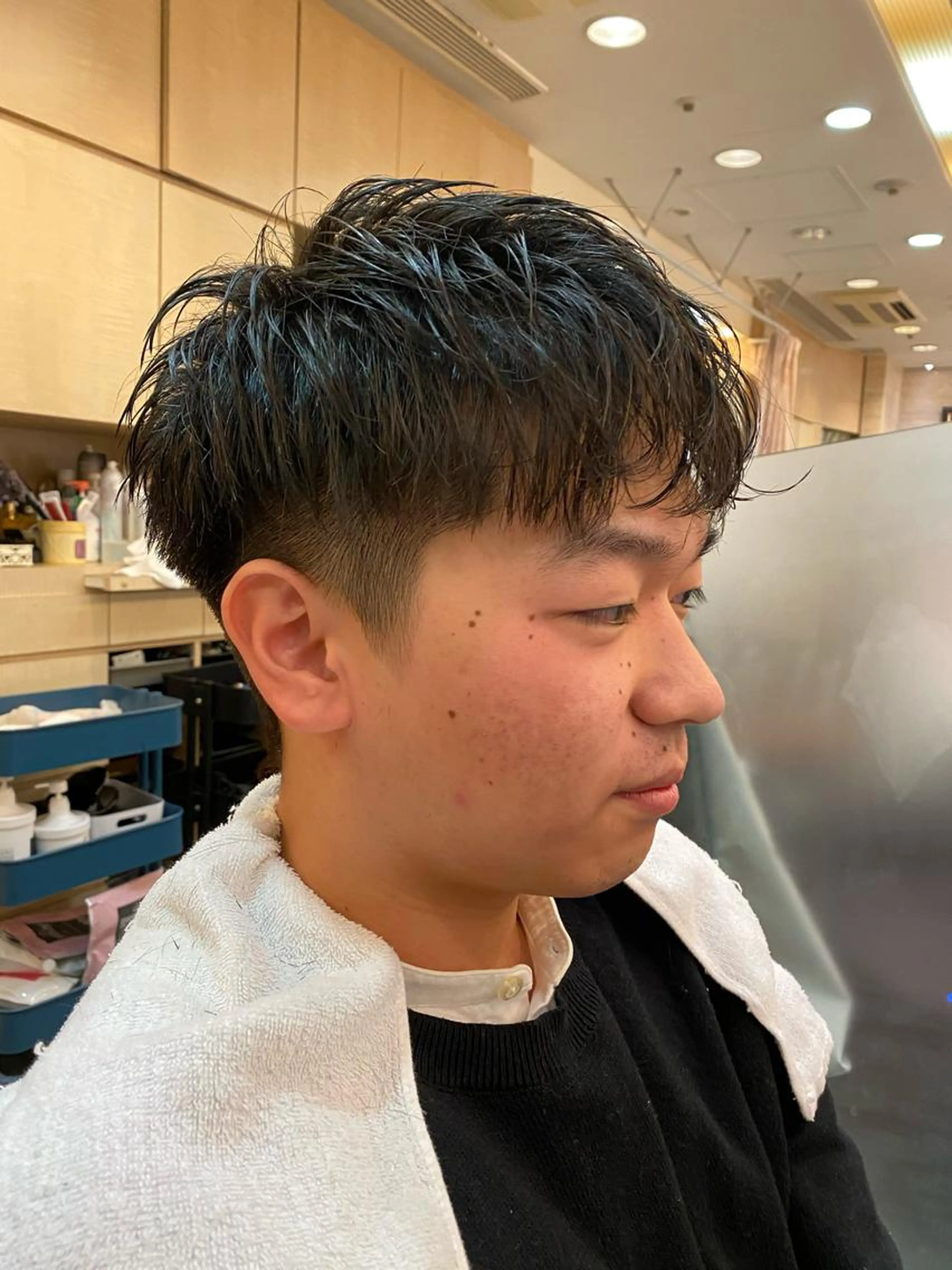 メンズヘアカットの写真