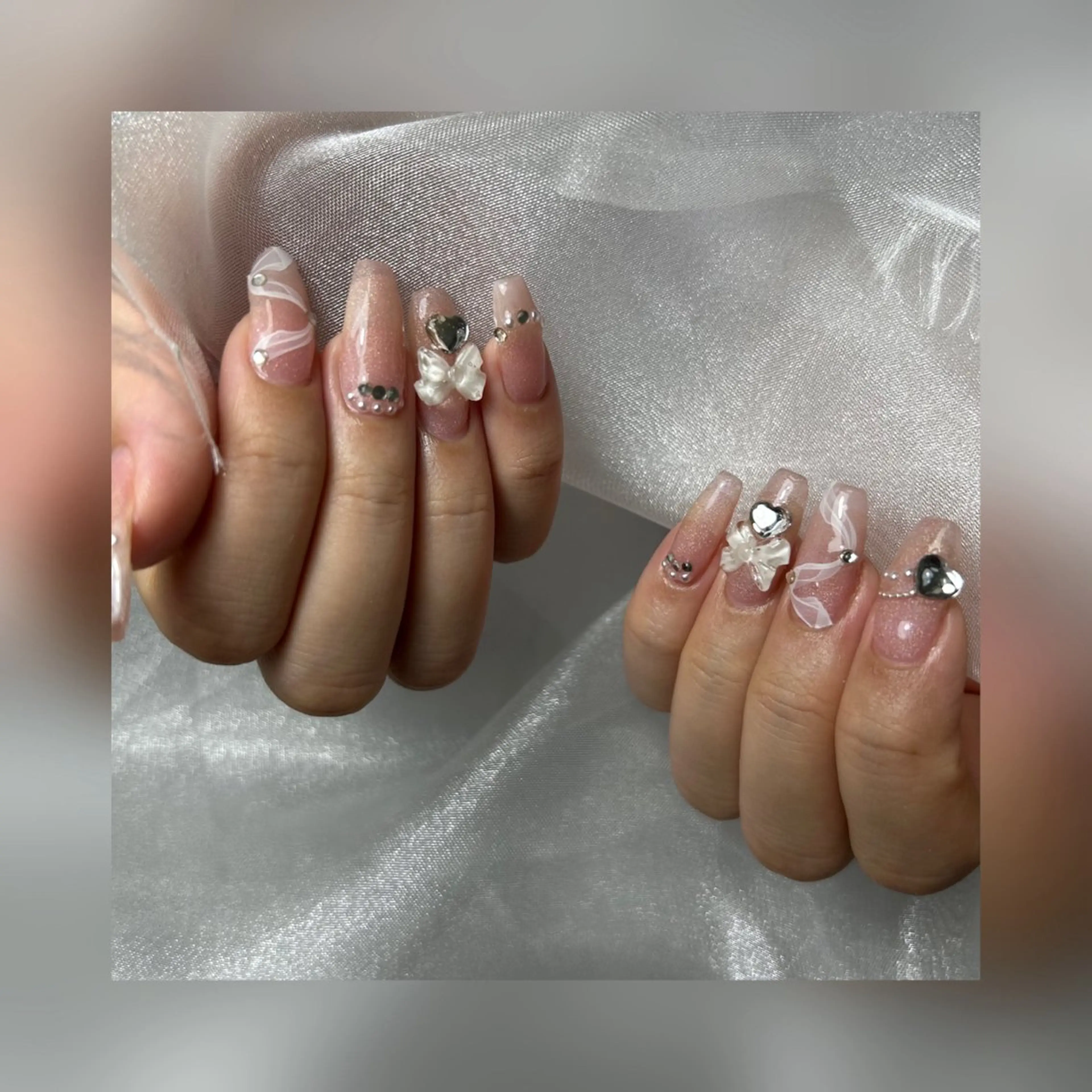 ネイル 韓国ネイル 持ち込み スカルプネイル ワンホンネイル LittleMimi Nails安土のネイルデザイン