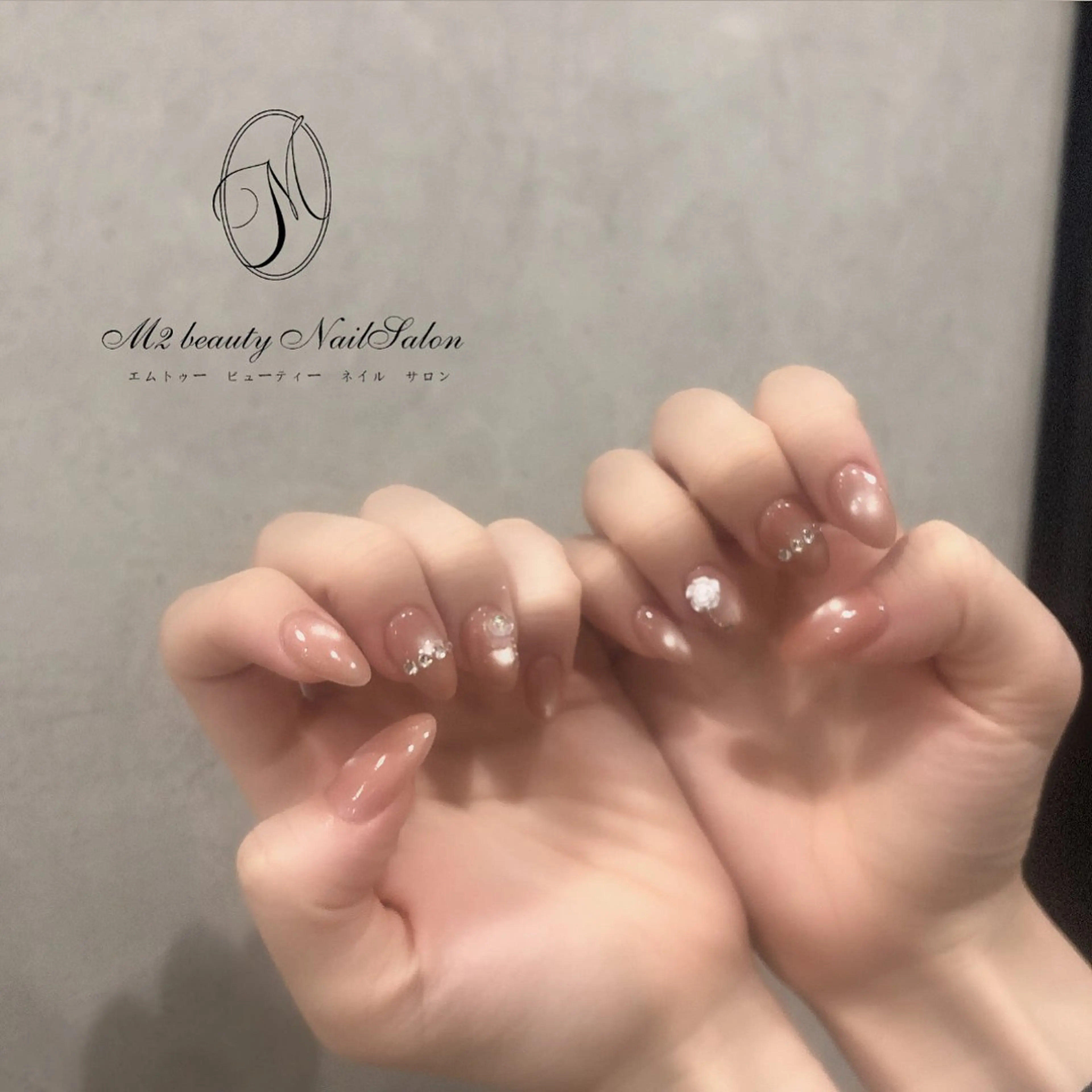 ネイル アートネイル 長さ出し ジェルネイル パラジェル スカルプネイル ハンドネイル M2 beauty Nankaのネイルデザイン