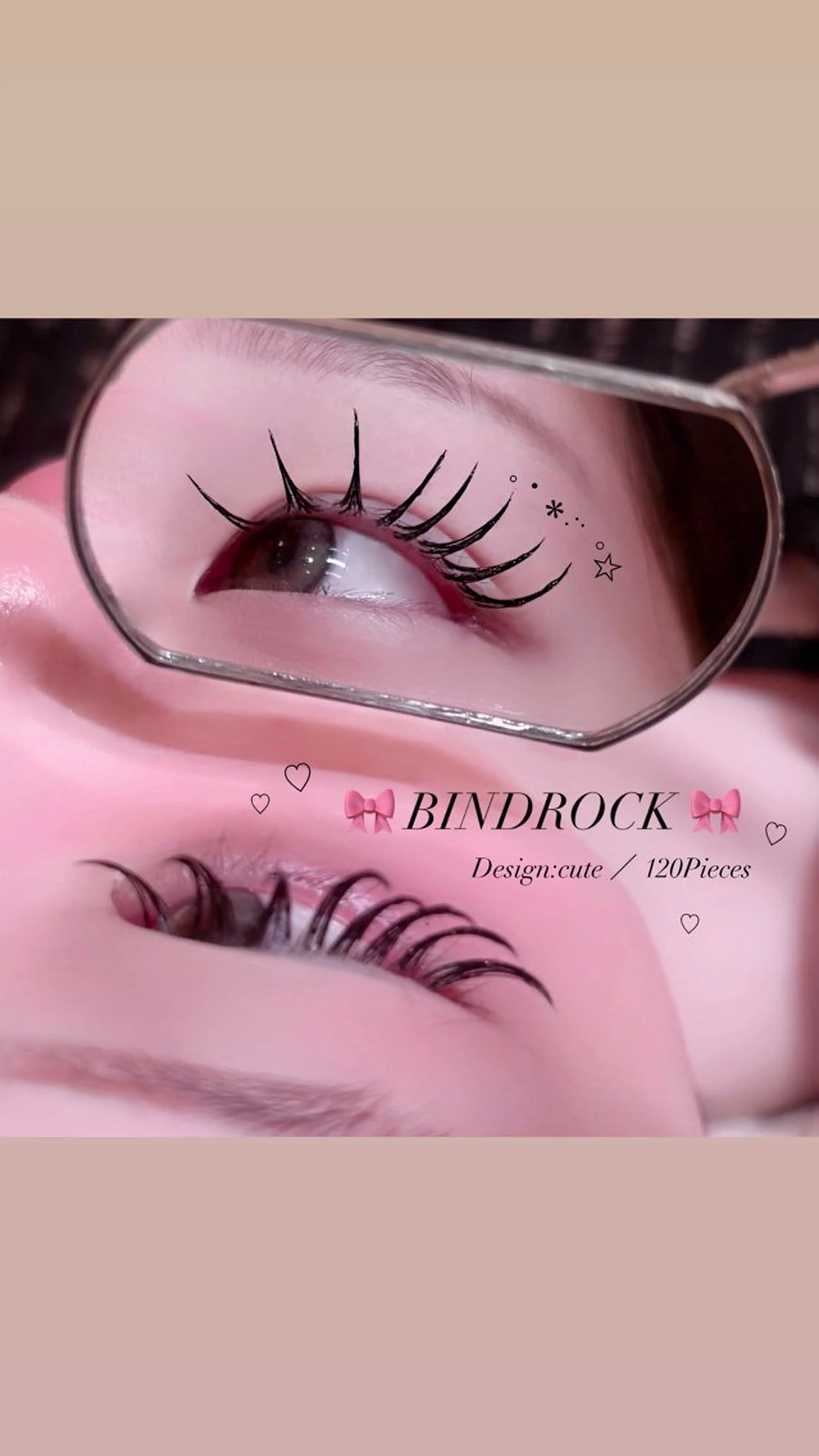 マツエク・マツパ バインドロック 束感まつ毛 マツエク 🎀束感/上下エク/ 𝙍𝙐𝘼 🎀のマツエク・マツパデザイン