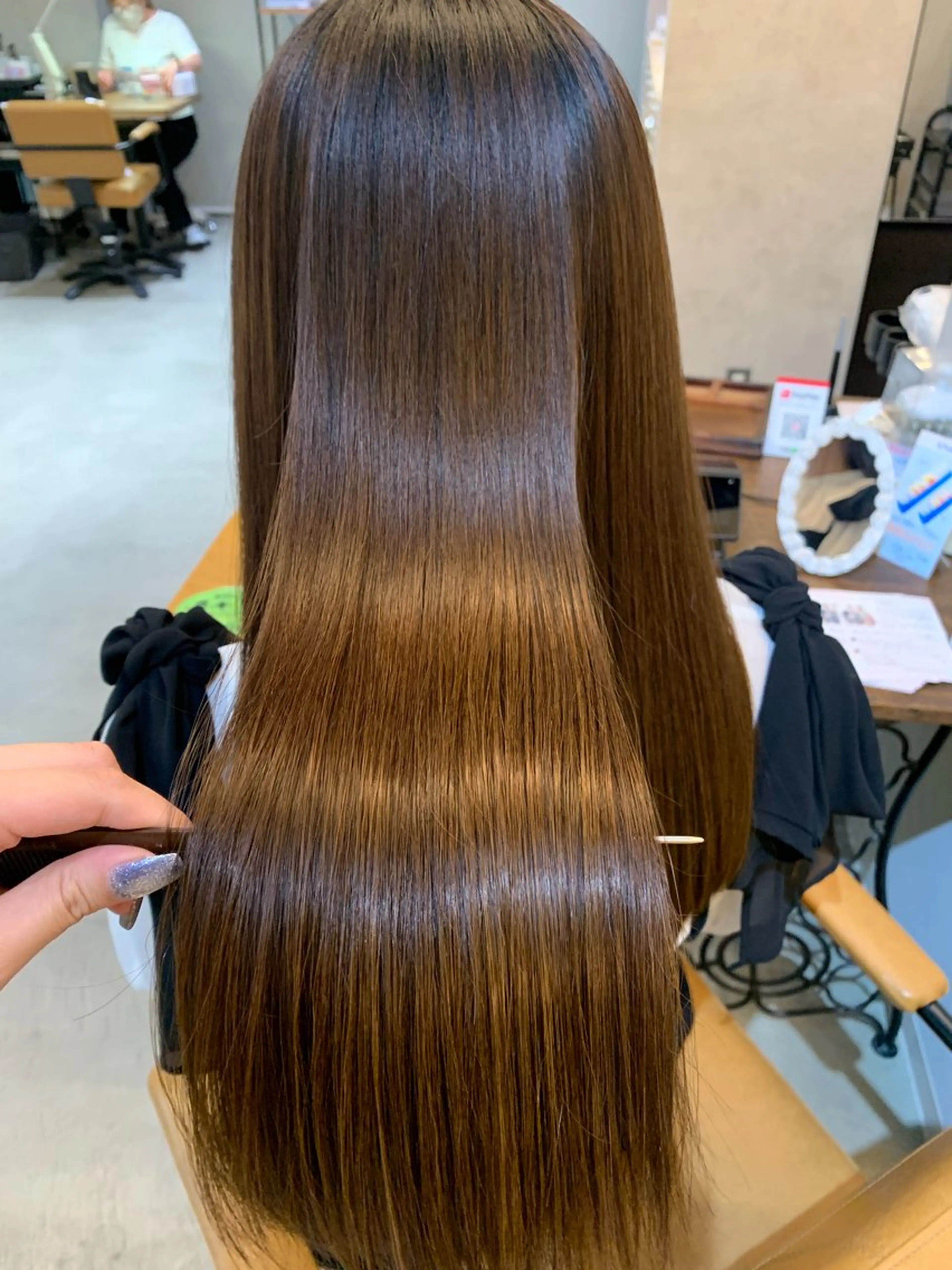 ロング カット 縮毛矯正 MINAMl 🌿のヘアスタイル