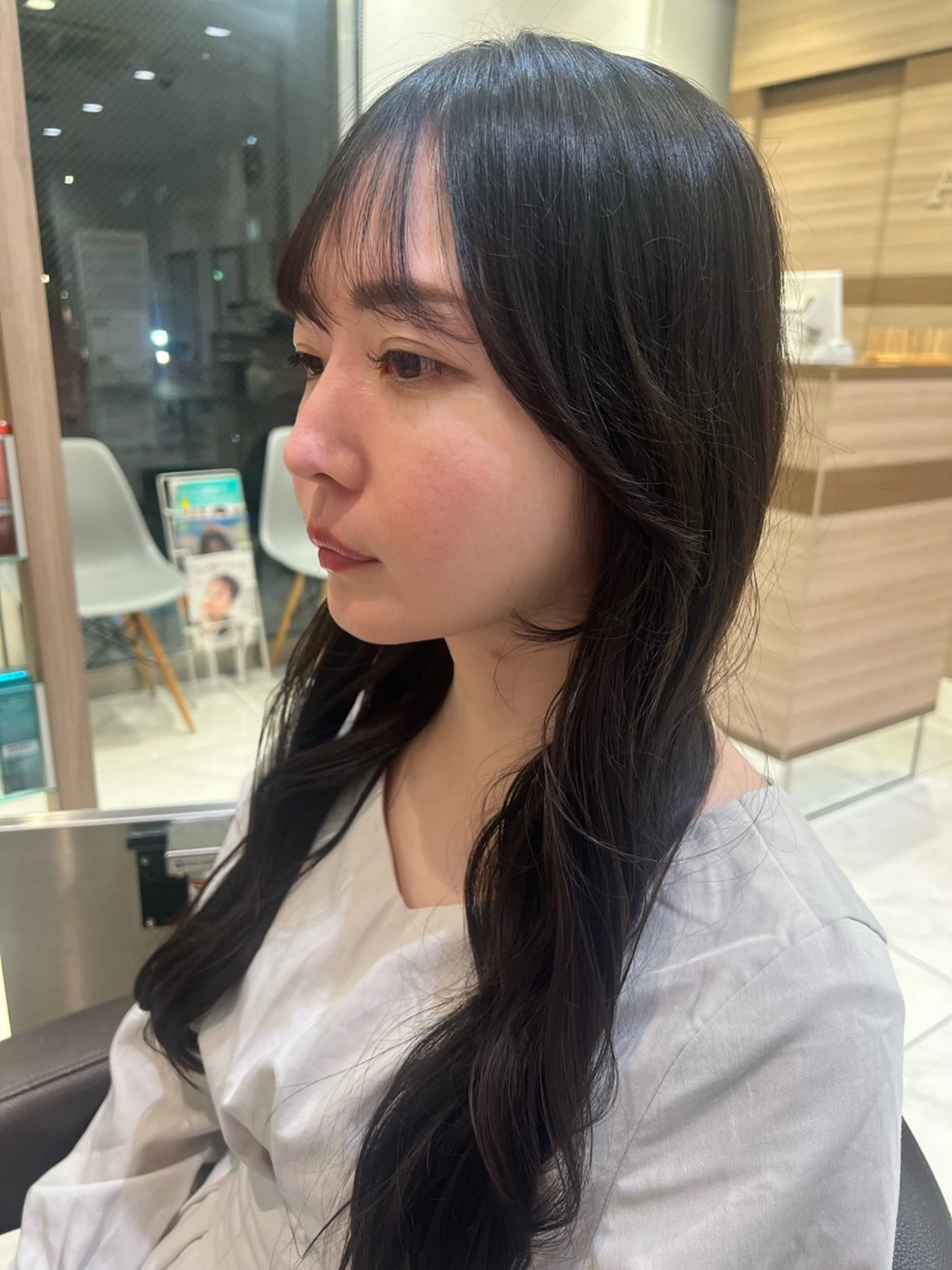 セミロング カラー 顔周り/韓国レイヤー junkaのヘアスタイル