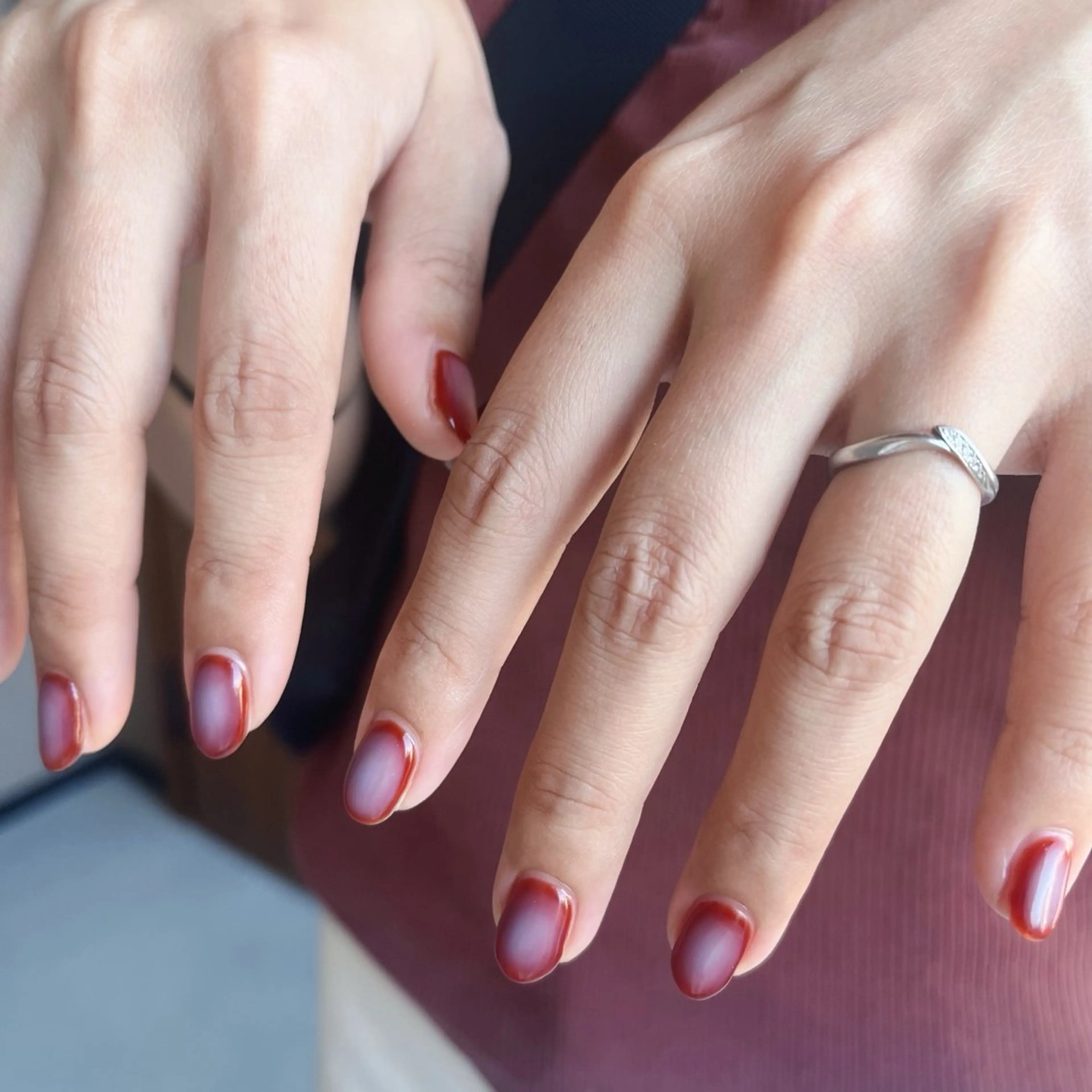 ネイル ブラウン K Aのネイルデザイン