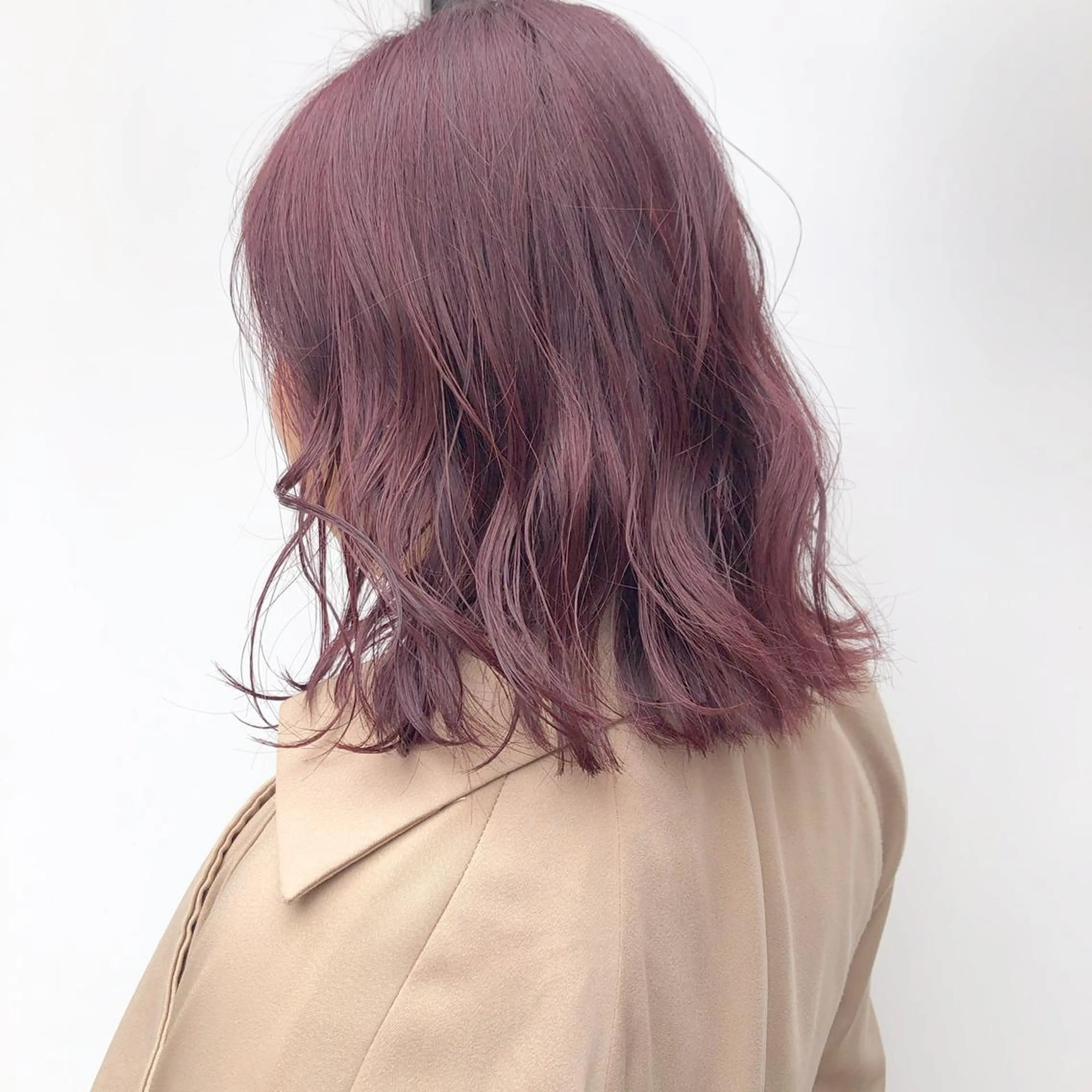 ミディアム カラー ヘアアレンジ ブリーチ ピンクカラー バイオレットカラー 天神レイヤーカット No.1💖マユカのヘアスタイル