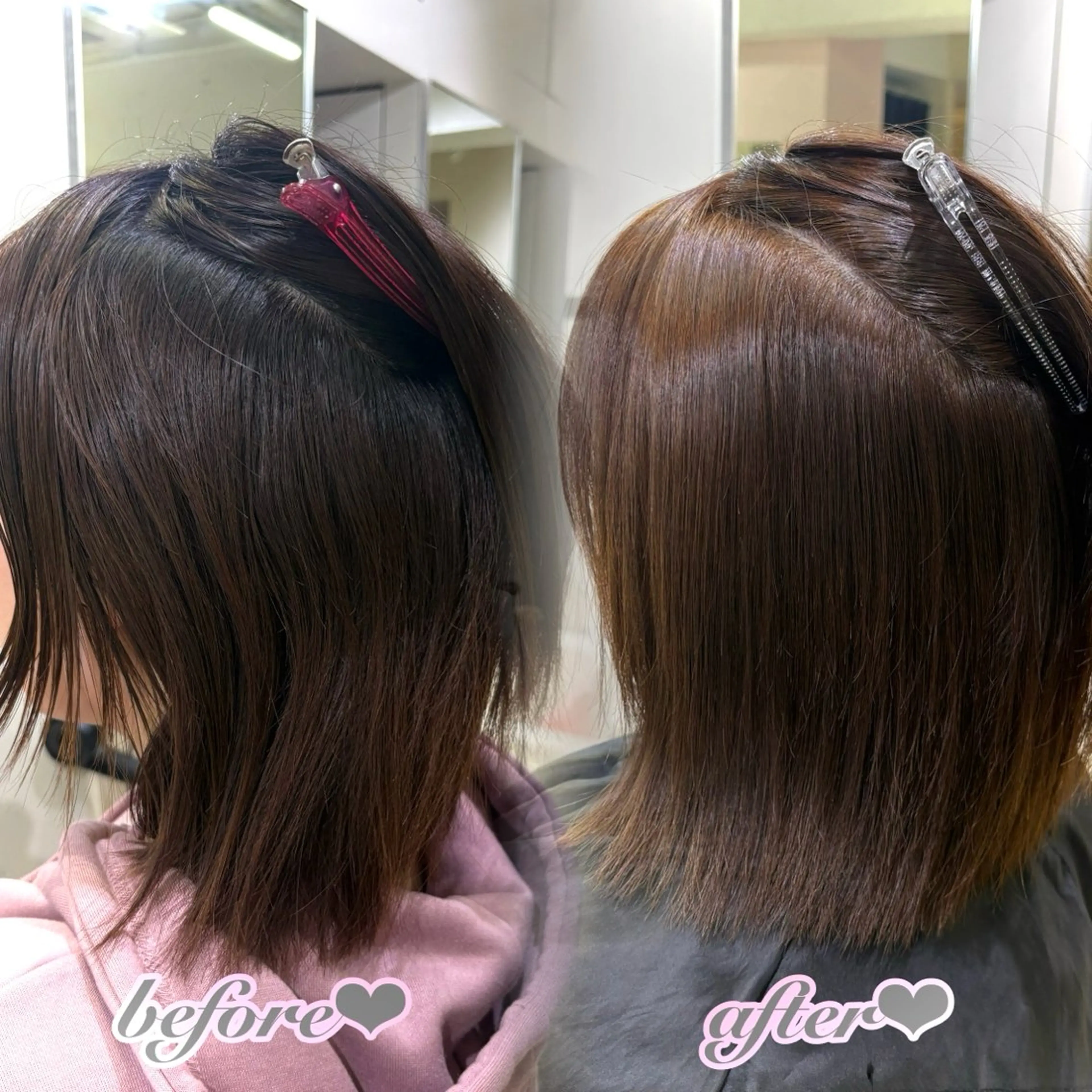 ミディアム ミディアムパーマ カット 縮毛矯正 トリートメント 新宿/艶カラー 🎀エクステKANAのヘアスタイル