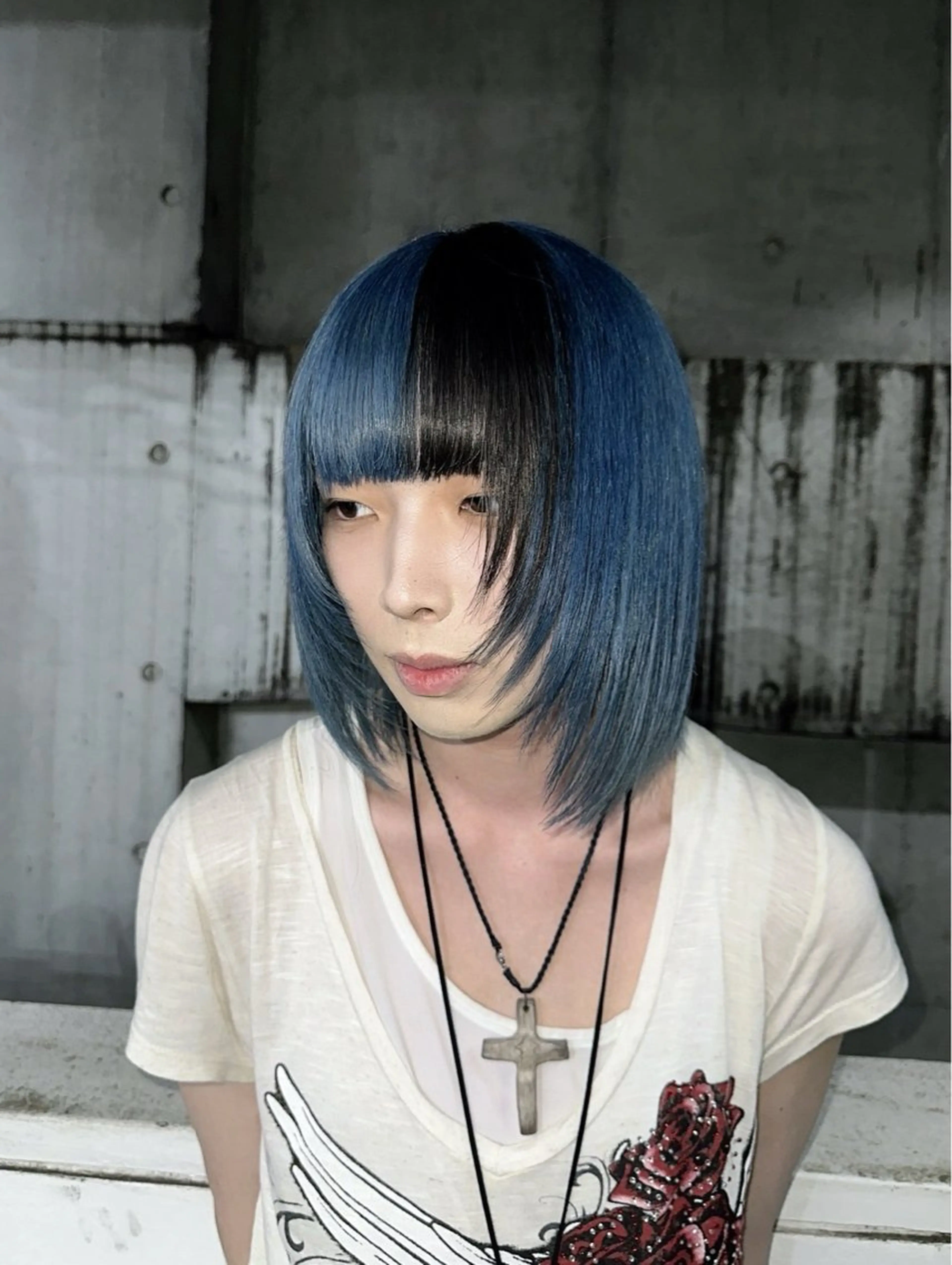 ミディアム ヘアカラー 🪼モモカ/デザイン ハイトーンカラー🪼のヘアスタイル