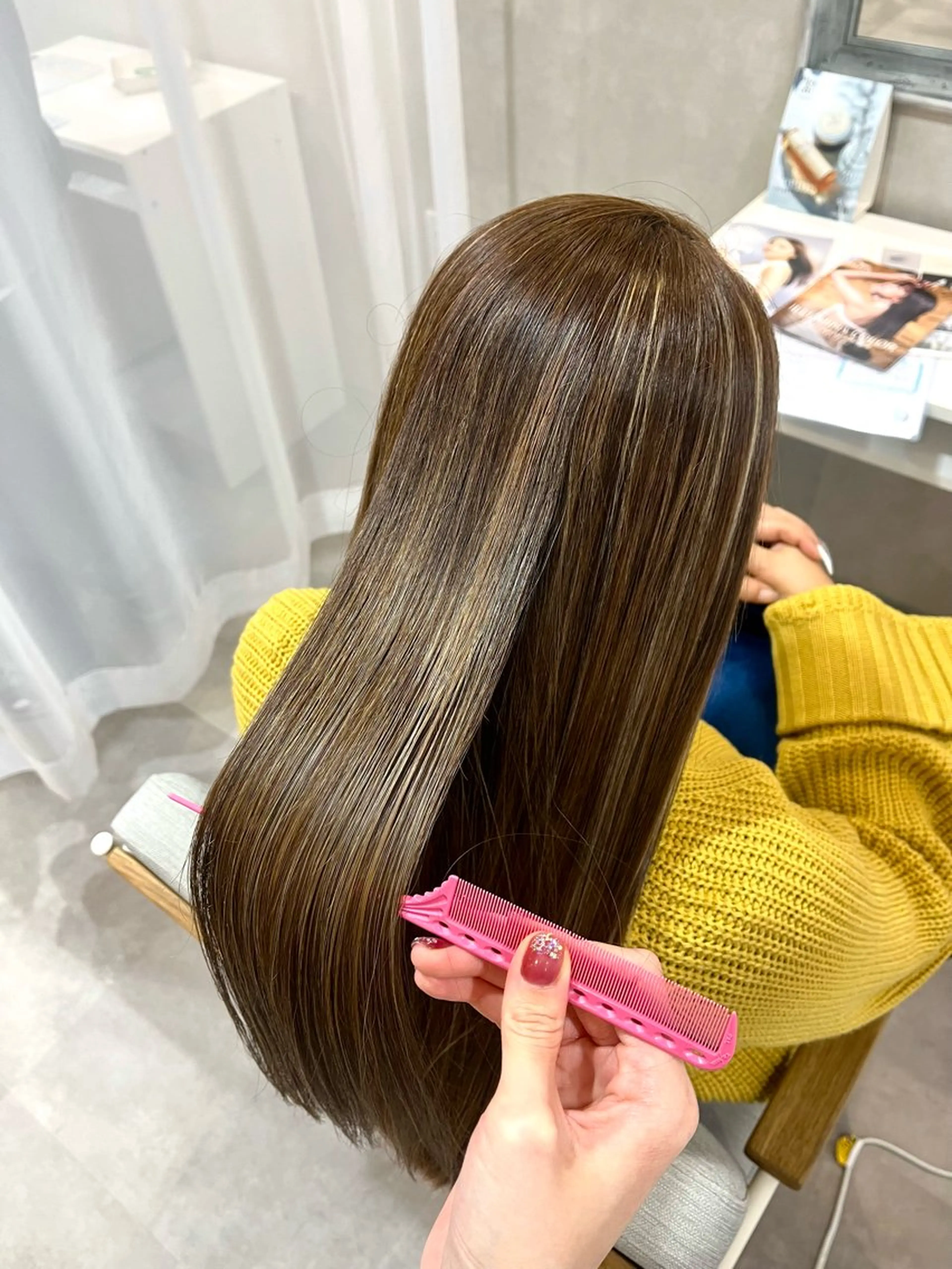 ロング トリートメント 森 愛友のヘアスタイル