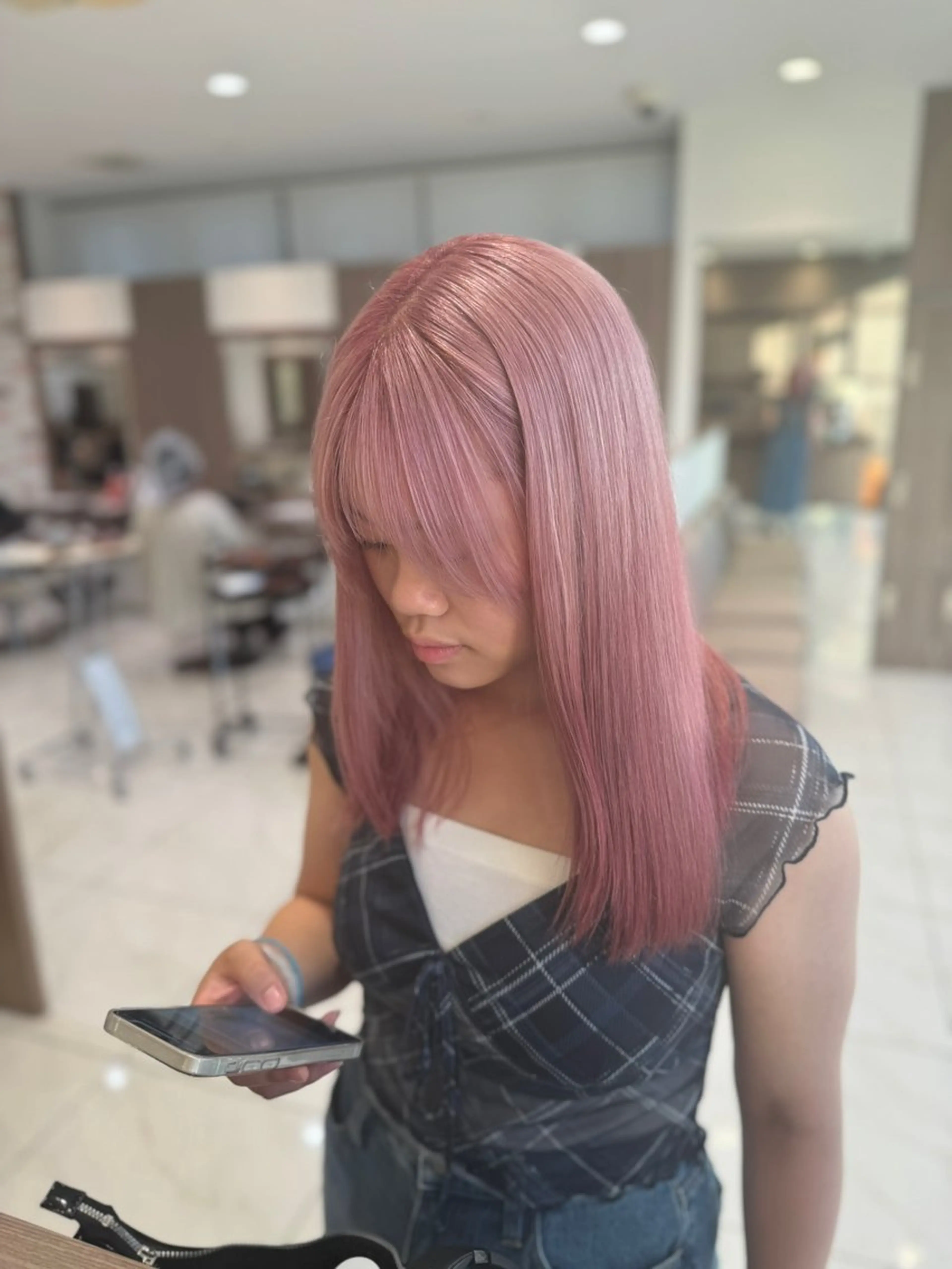 ミディアム カラー カット ヘアカラー 菊池 遼/透明感 /韓国レイヤー/艶感のヘアスタイル