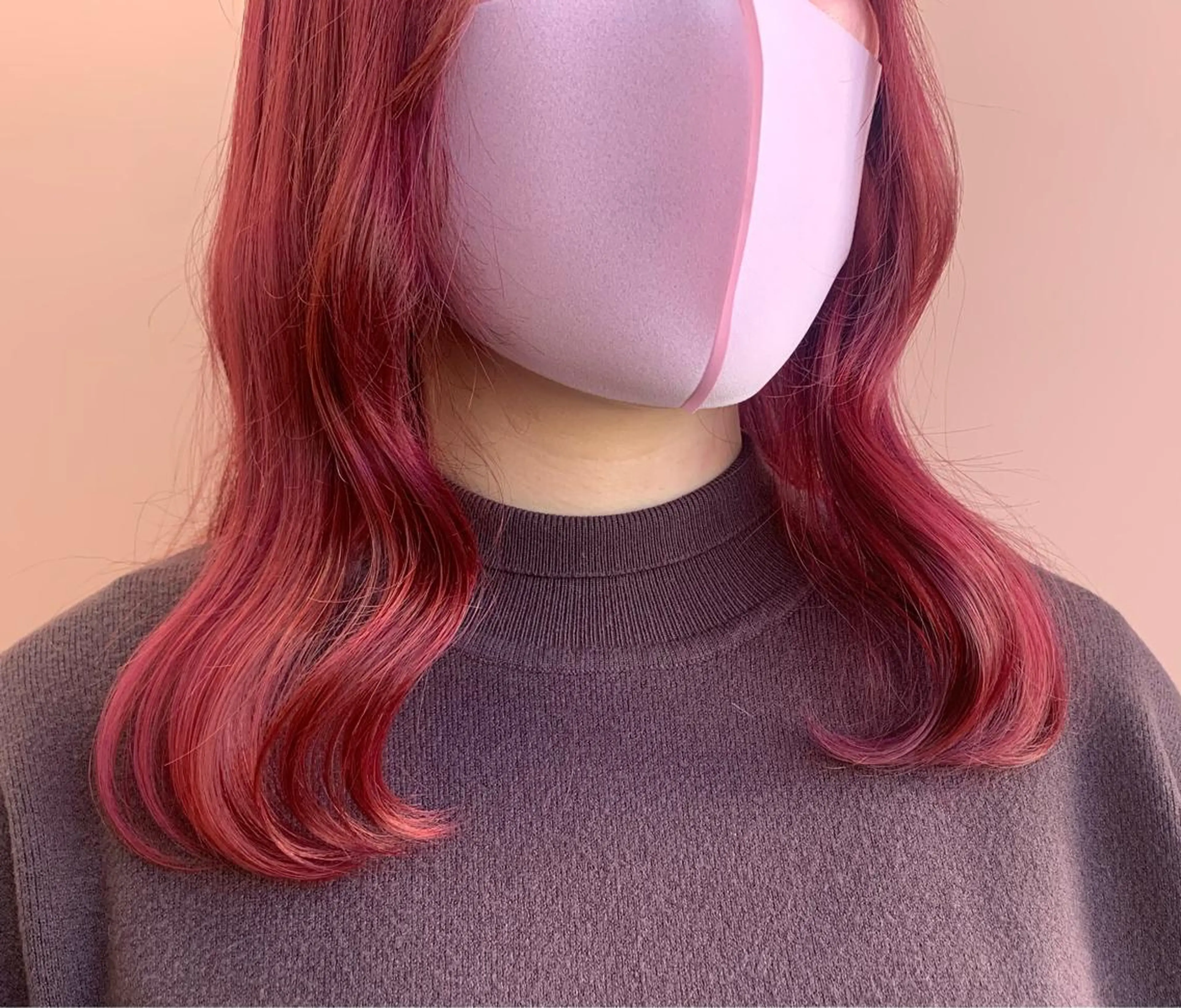 セミロング u n aのヘアスタイル