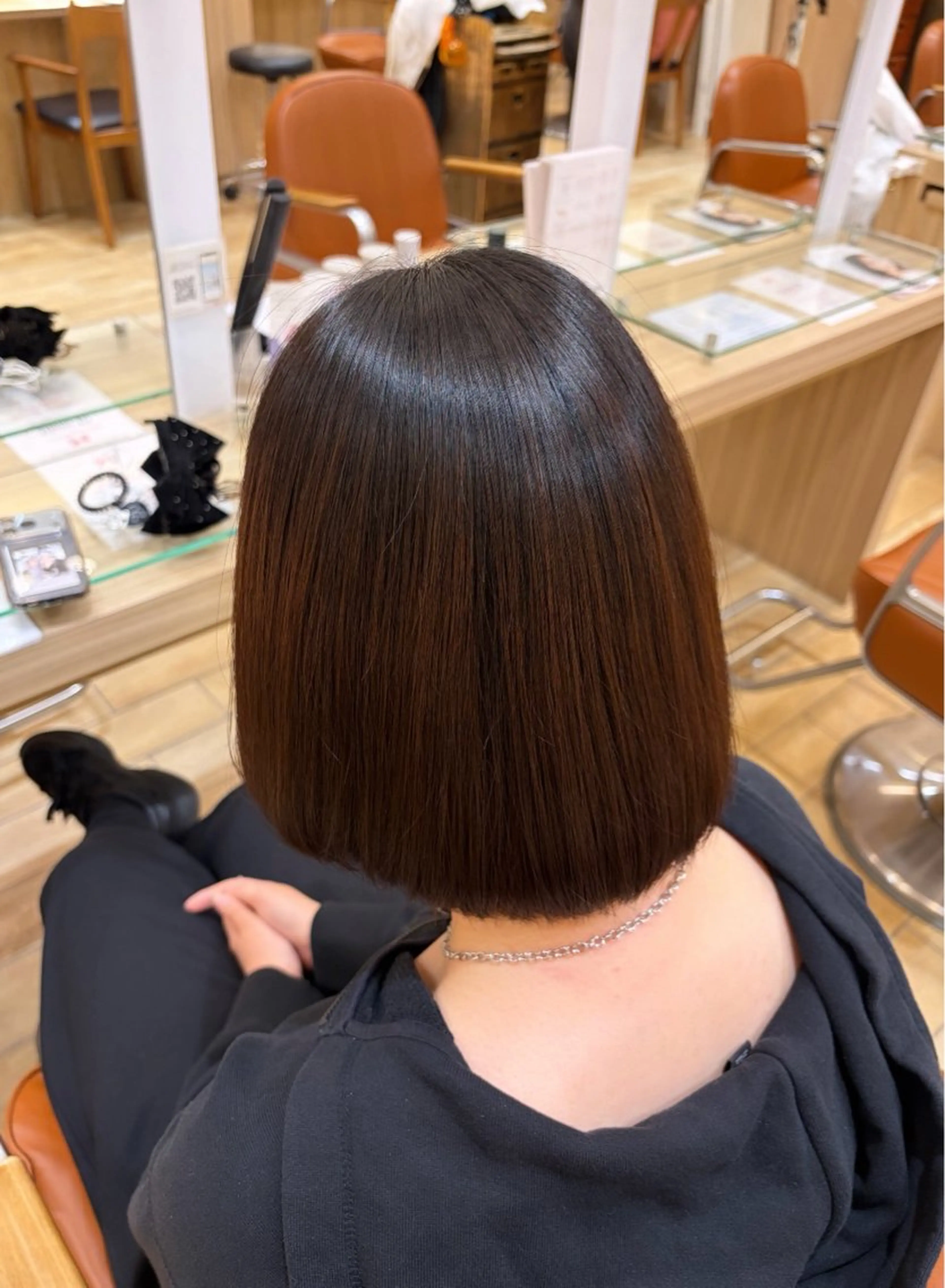 ミディアム 縮毛矯正 新宿 今野 愛香のヘアスタイル