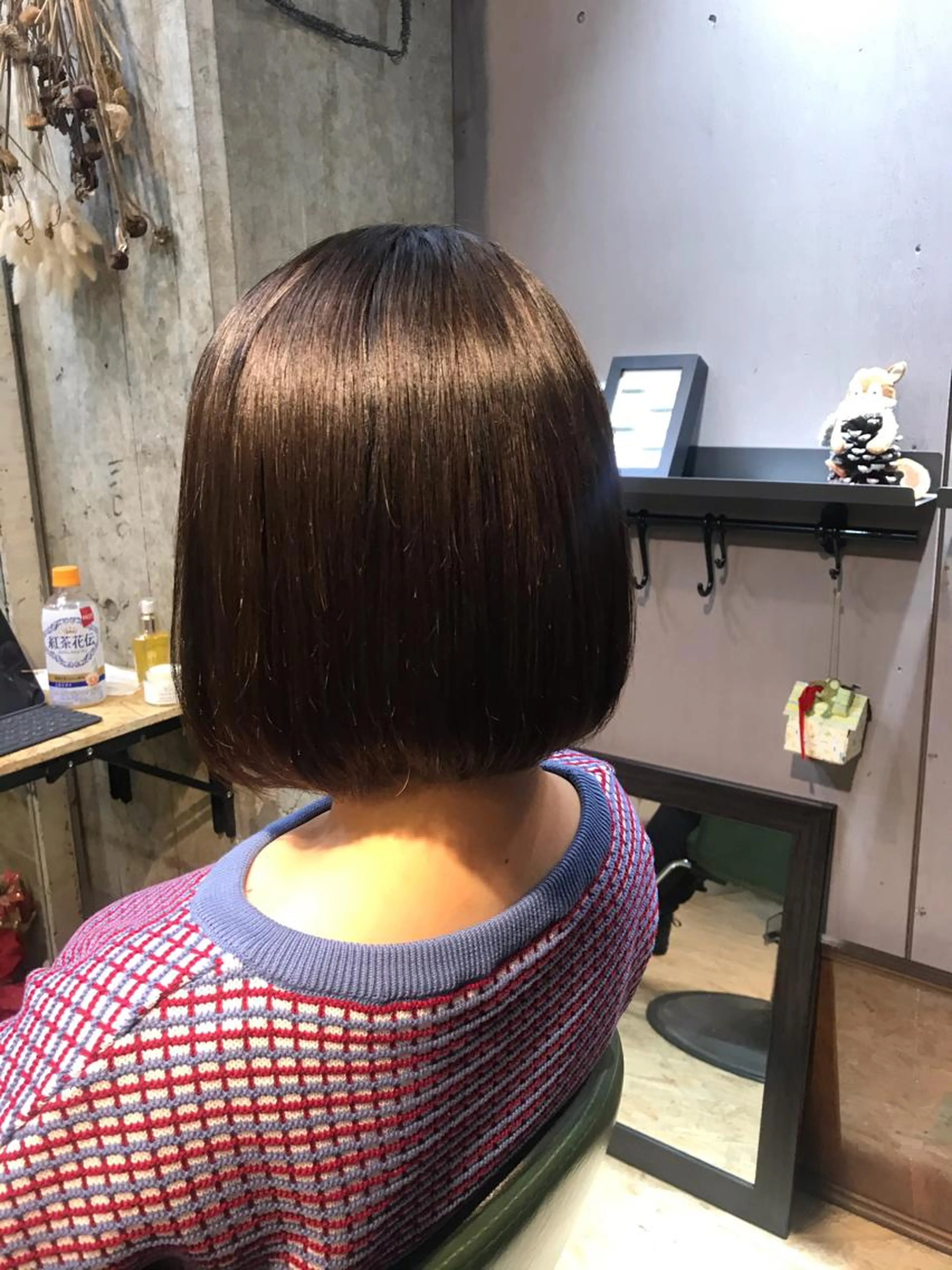 内巻きにはいるカットの写真