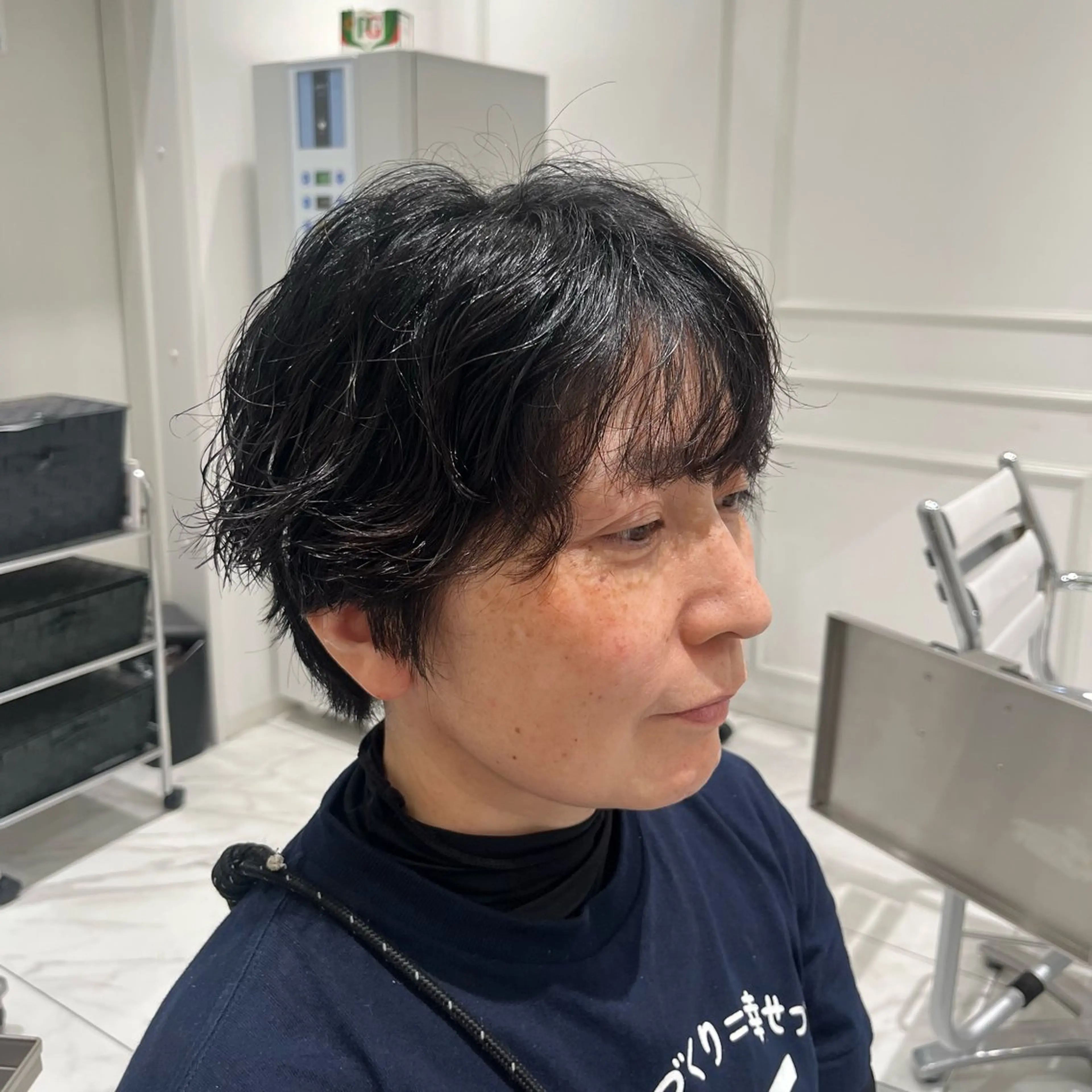 ショート パーマ くせ毛 ショートヘア 橋本 七海のヘアスタイル
