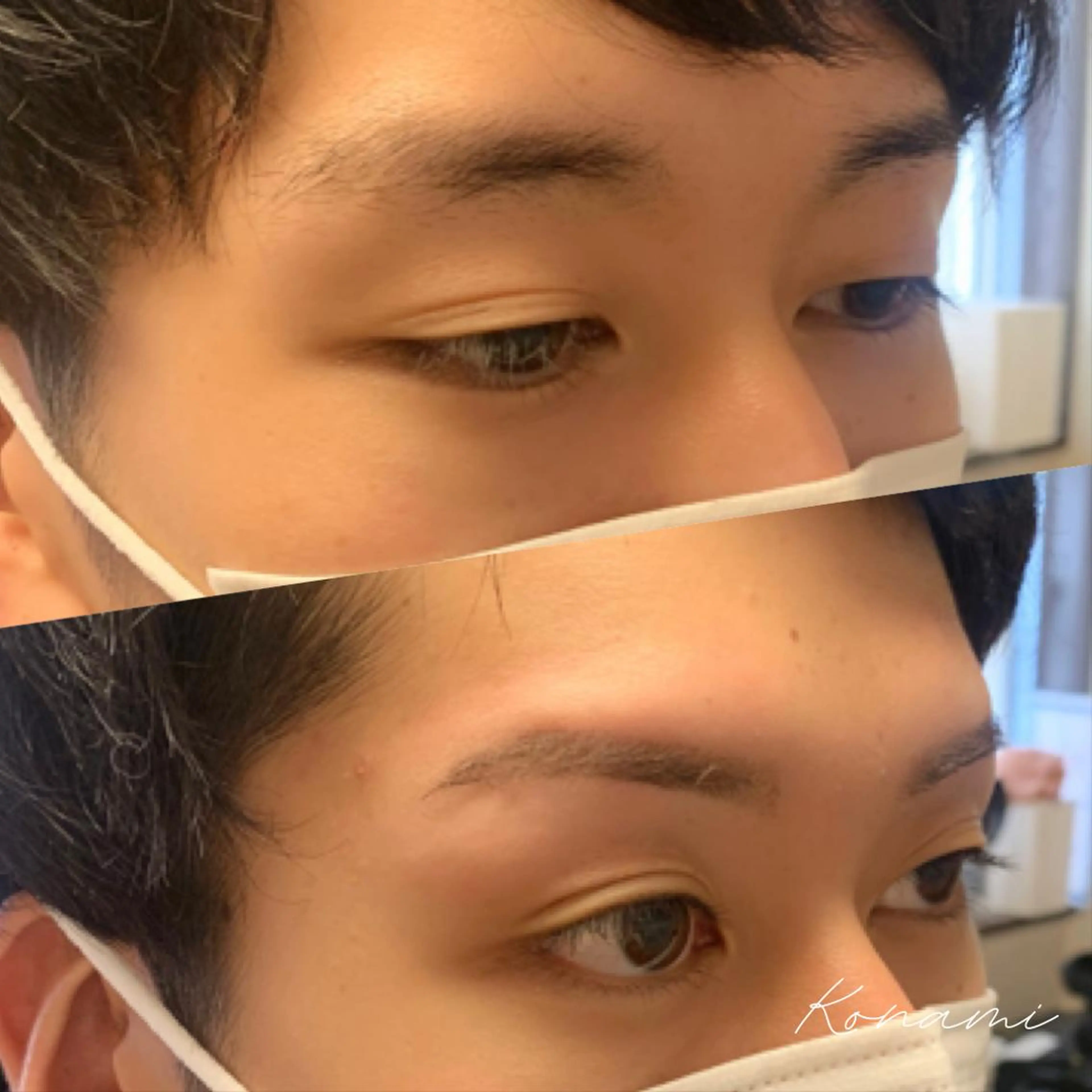 メンズ アイブロウ ワックス脱毛 シードリン 府内店 小波のヘアスタイル