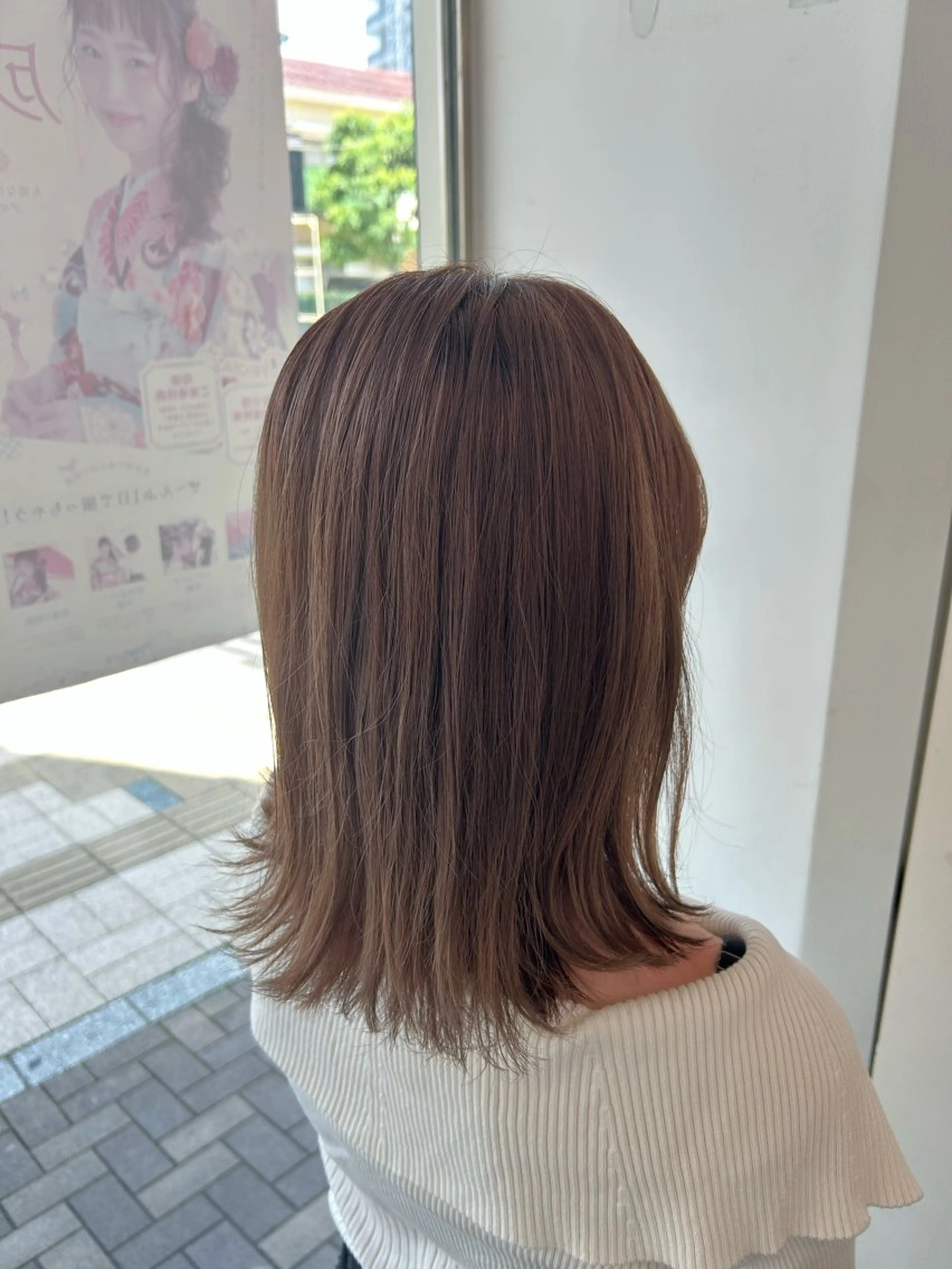 ミディアム 髪質改善⭐️縮毛 🫧内藤紅葉のヘアスタイル