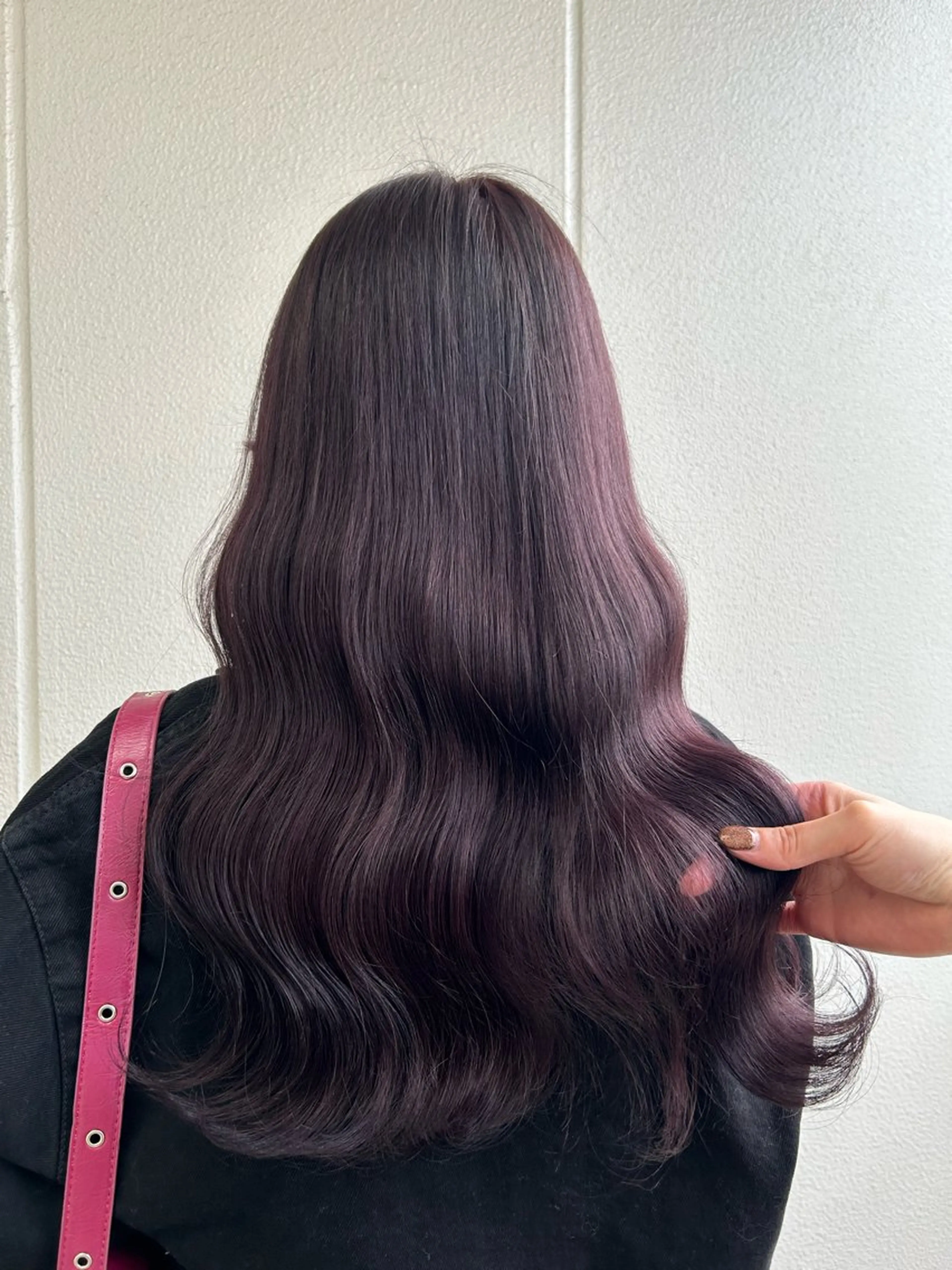 ロング カラー ヘアアレンジ カシス ラベンダーカラー 《暖色/韓国hair 》🇰🇷桑原ユキネのヘアスタイル