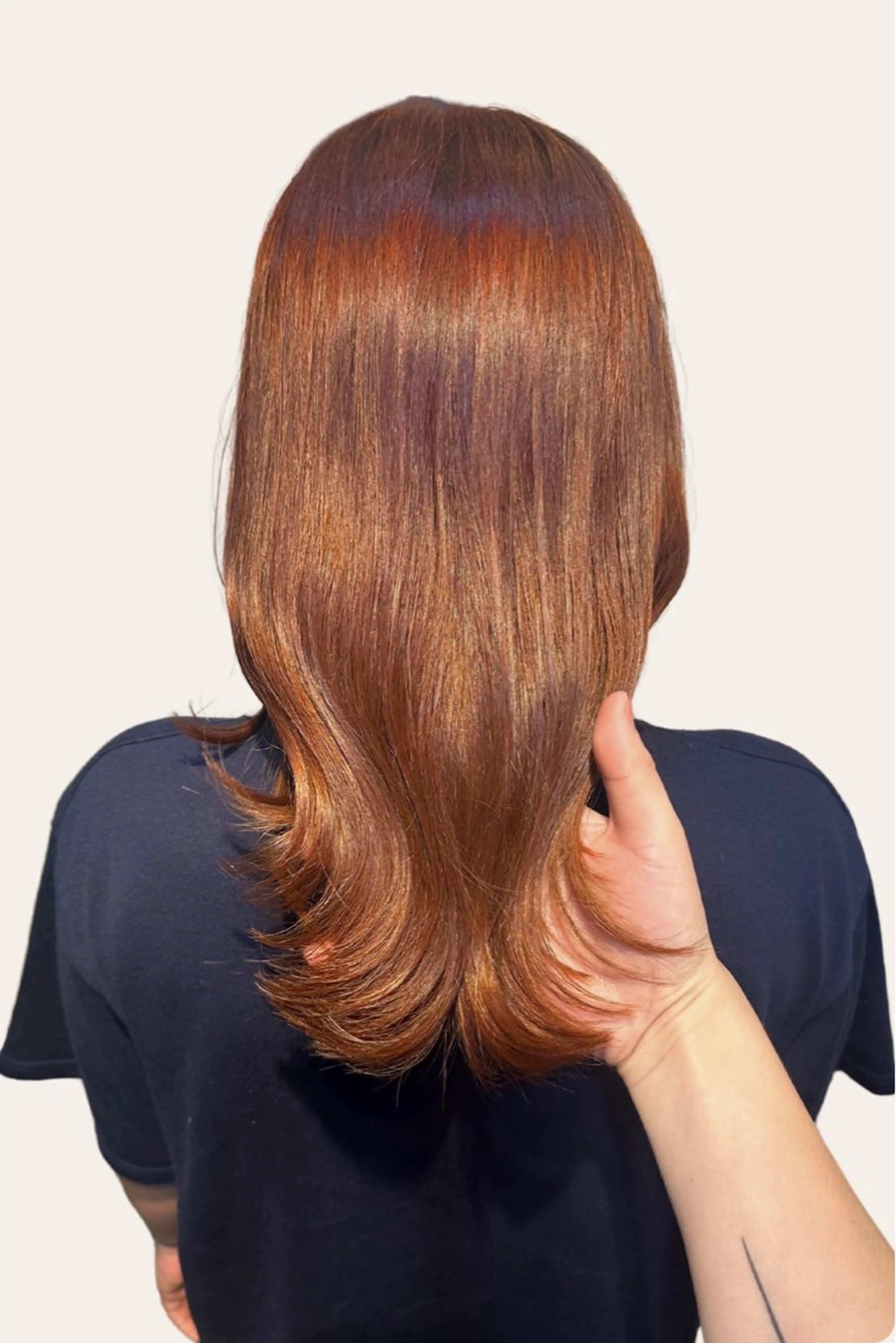 セミロング カット ヘアカラー トリートメント レイヤー/ボブ/ 透明感カラー/ニワのヘアスタイル