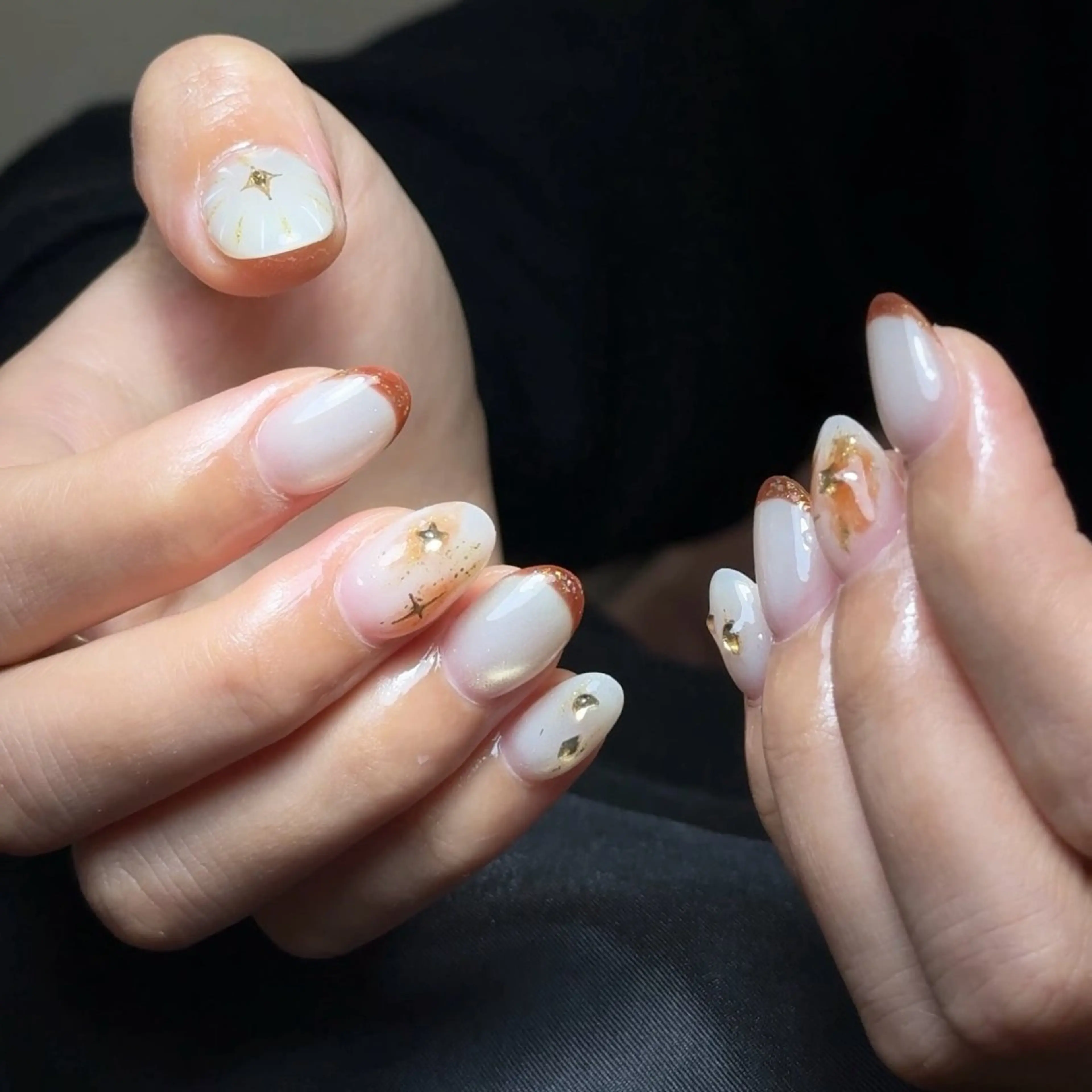 ネイル ワンホンネイル ハンドネイル かおり 奏のネイルデザイン