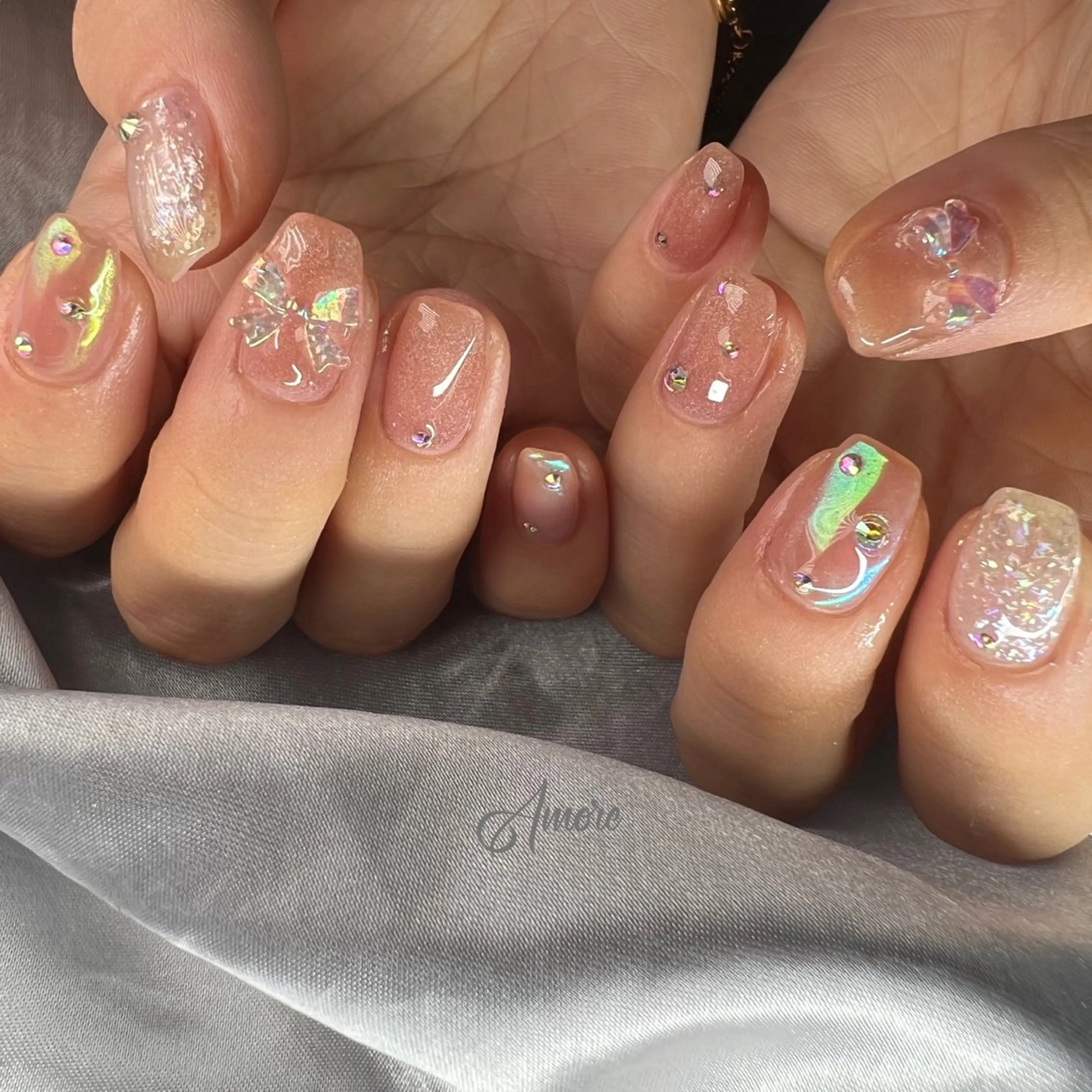 ネイル ジェルネイル 韓国ネイル パラジェル You kyehwaのネイルデザイン