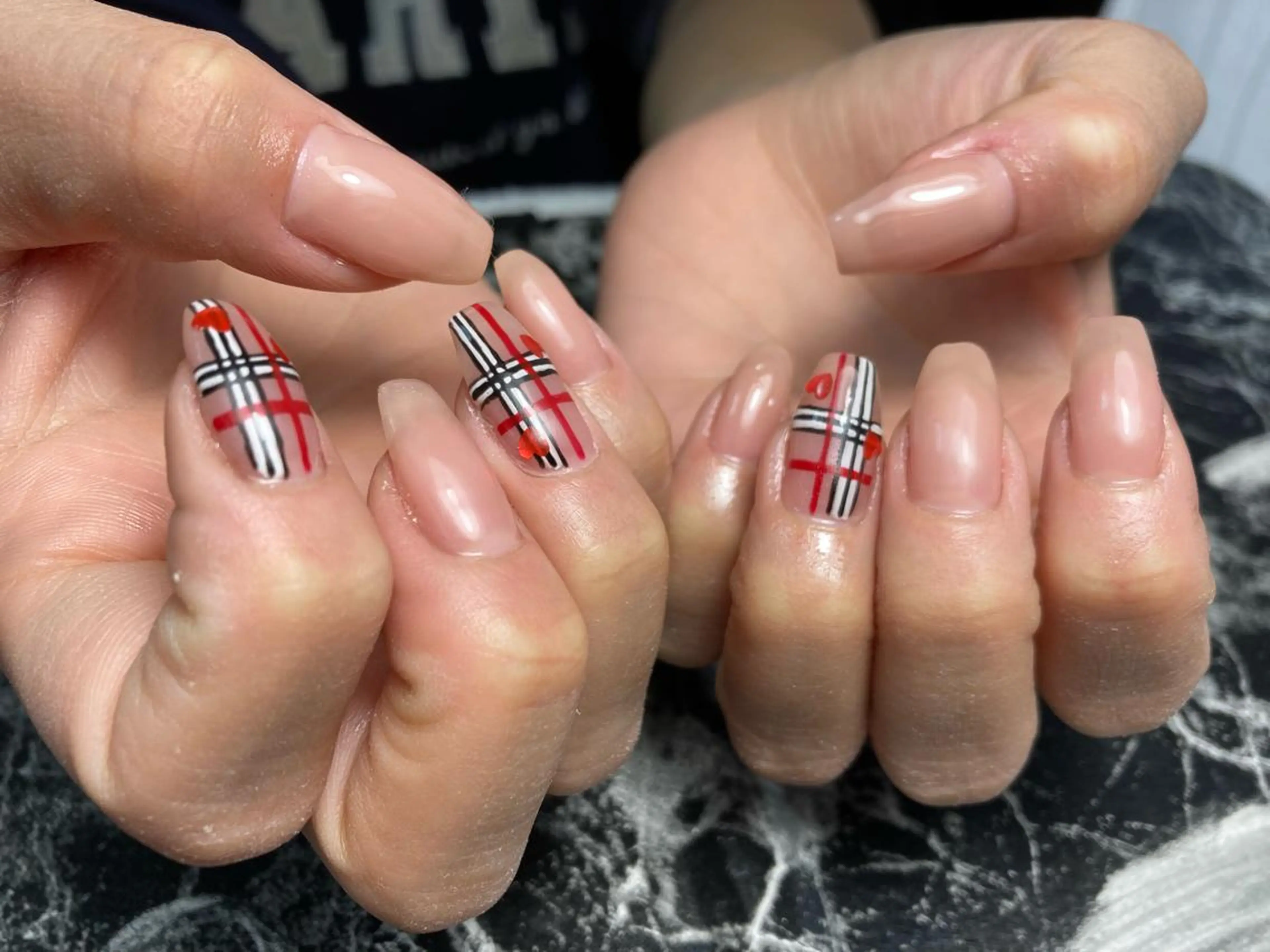 ミディアム ネイル 長さ出し ネイルチップ ✴︎ Delightのネイルデザイン