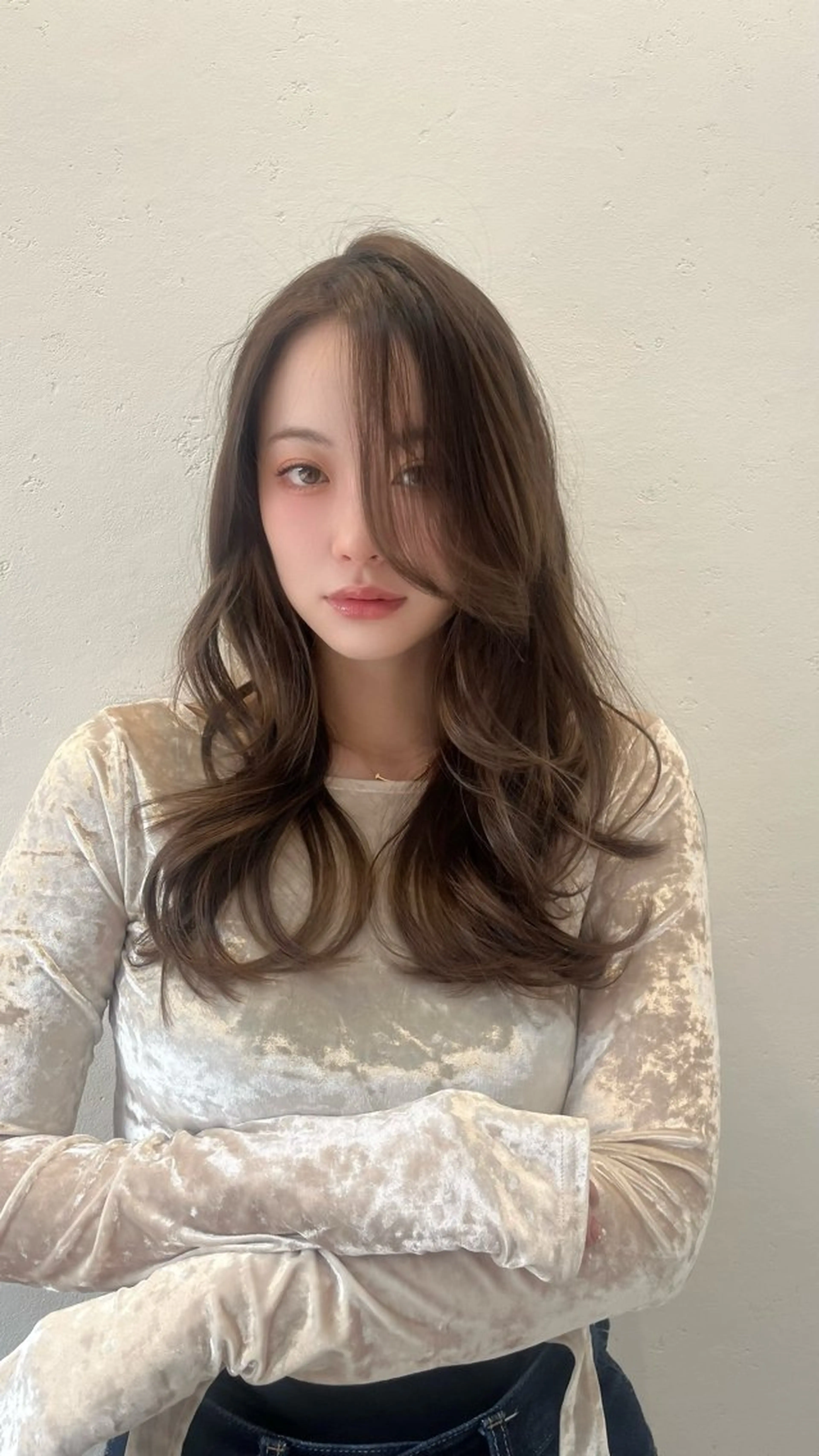 ロング カラー 柔らかい艶暖色 レイヤー🫧姫汝のヘアスタイル