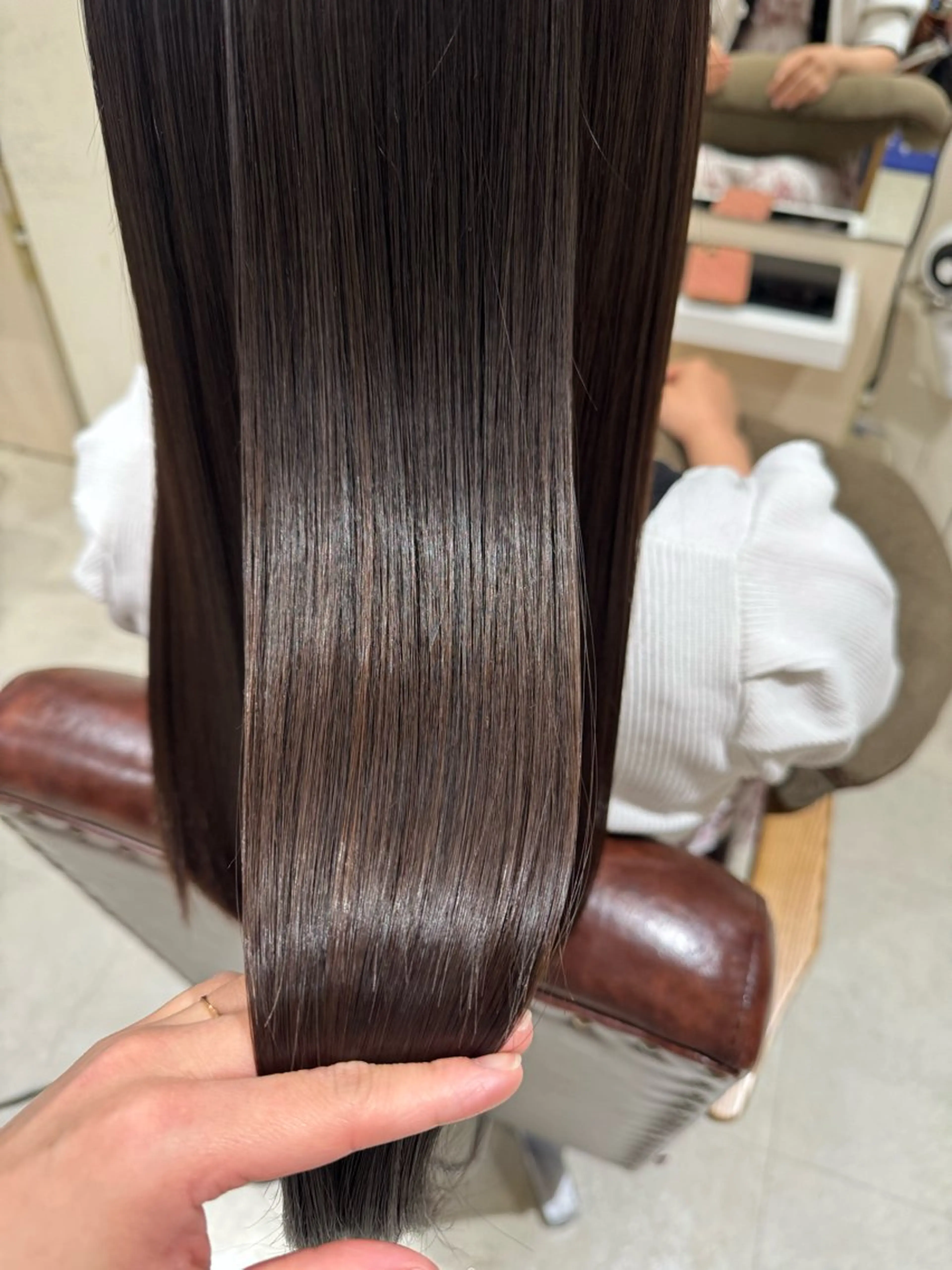 ロング 髪質改善 トリートメント 酸熱トリートメント 髪質改善メニュー 長井 美佐子のヘアスタイル