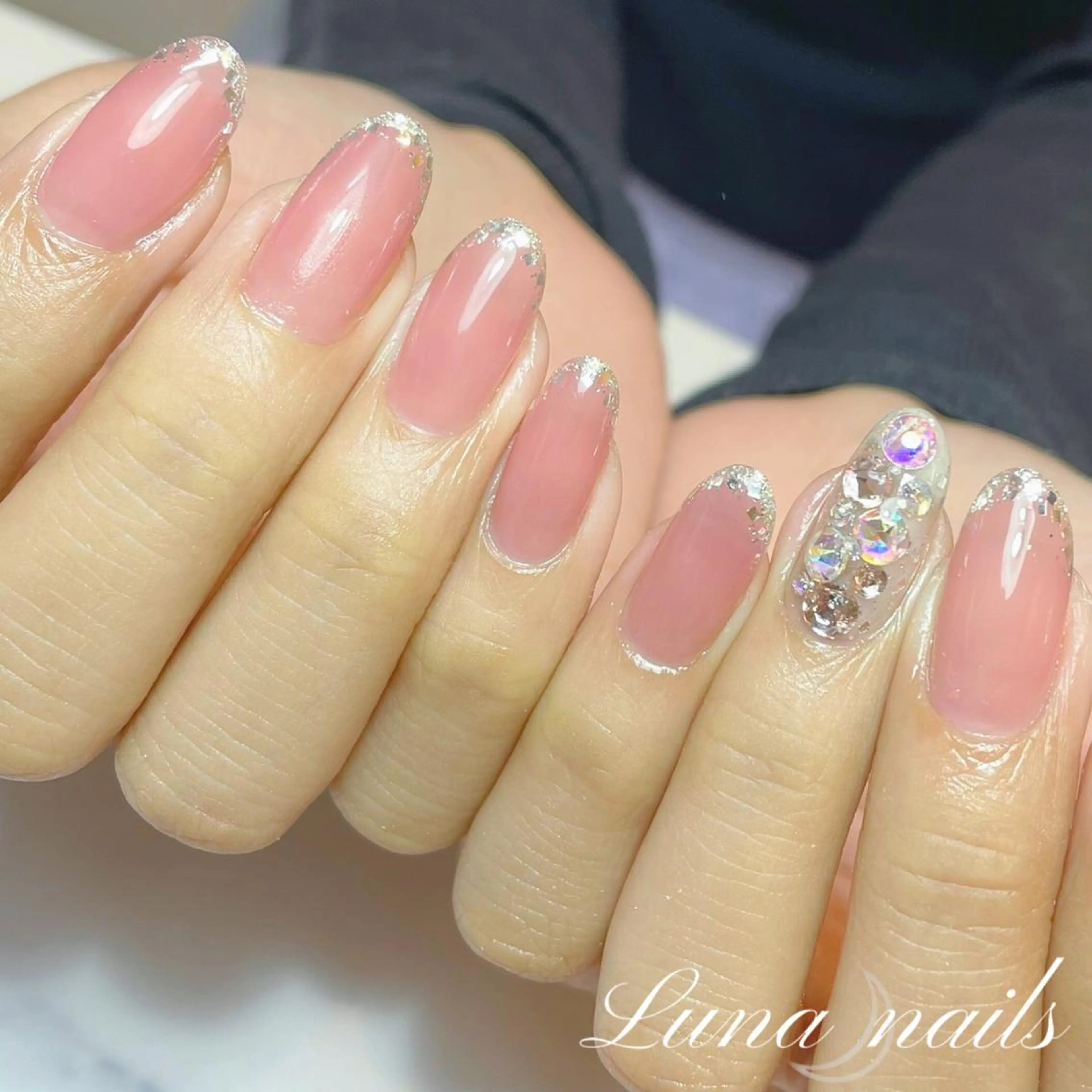 ネイル キラキラネイル ラメ(グリッター) ハンドネイル yuka Luna nailsのネイルデザイン