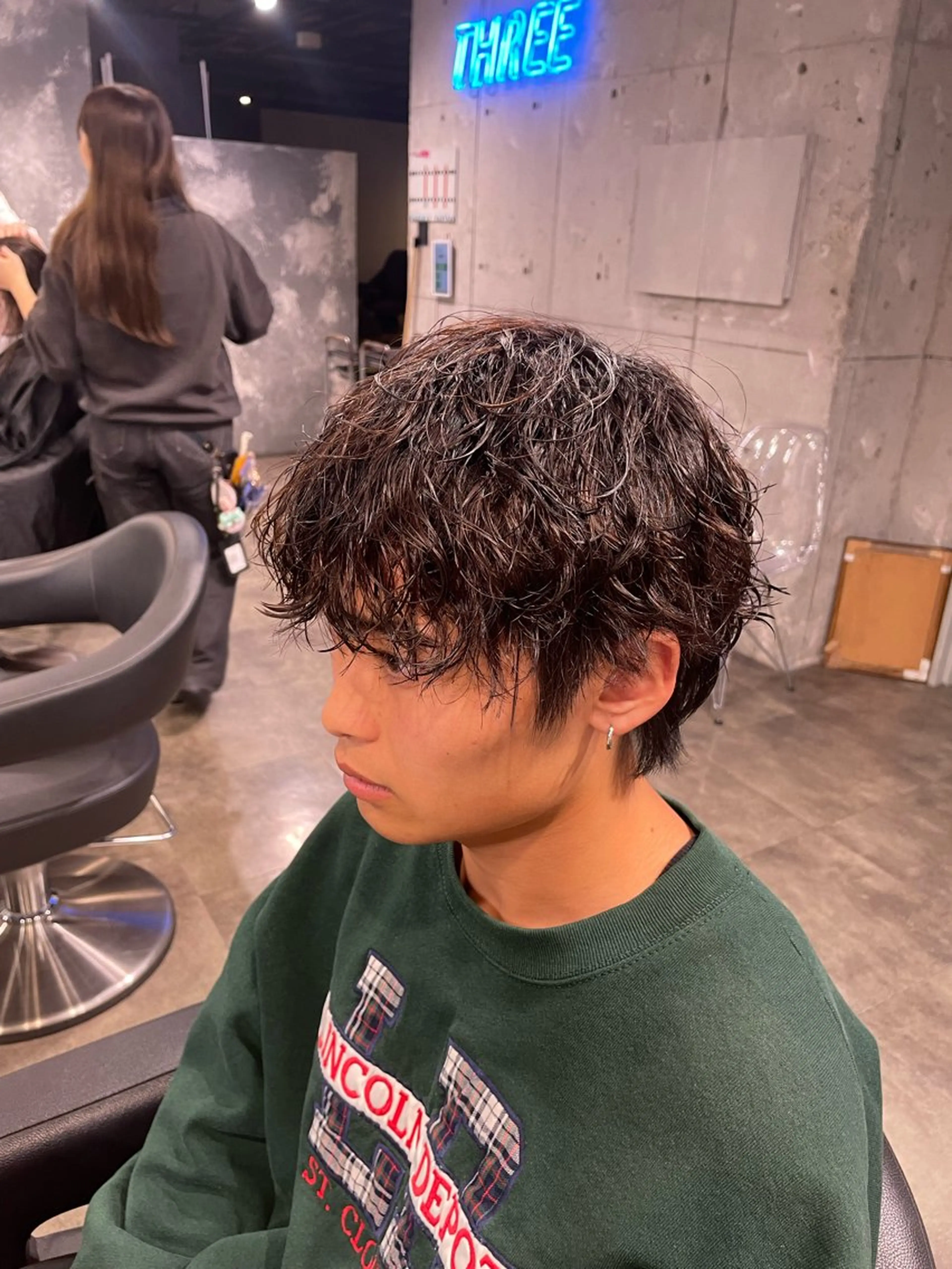 メンズ メンズパーマ 波巻きパーマ メンズ特化美容師 💠チナツのヘアスタイル