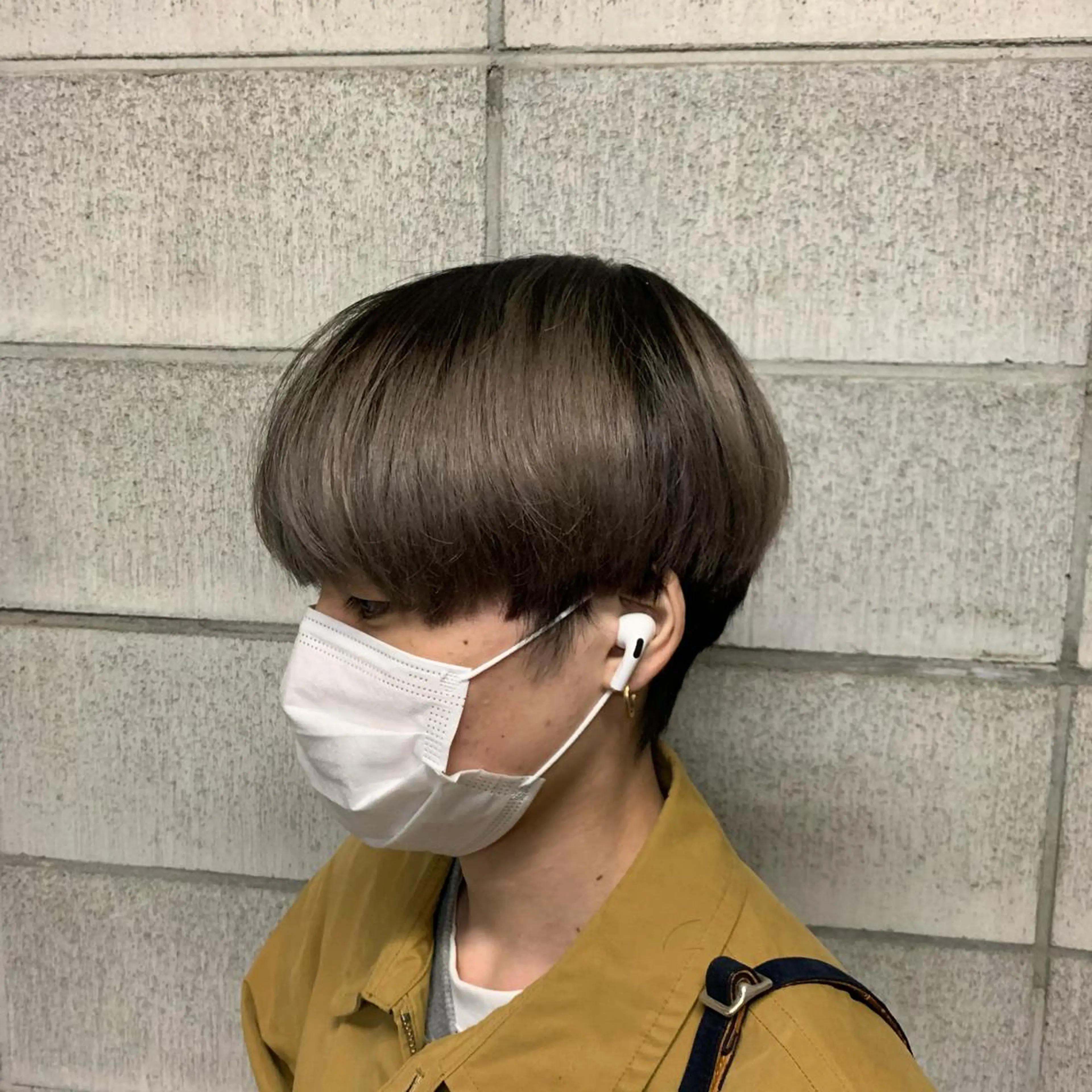 メンズ マッシュ カット スパイキーパーマ 柏NO1 藤本葉のヘアスタイル