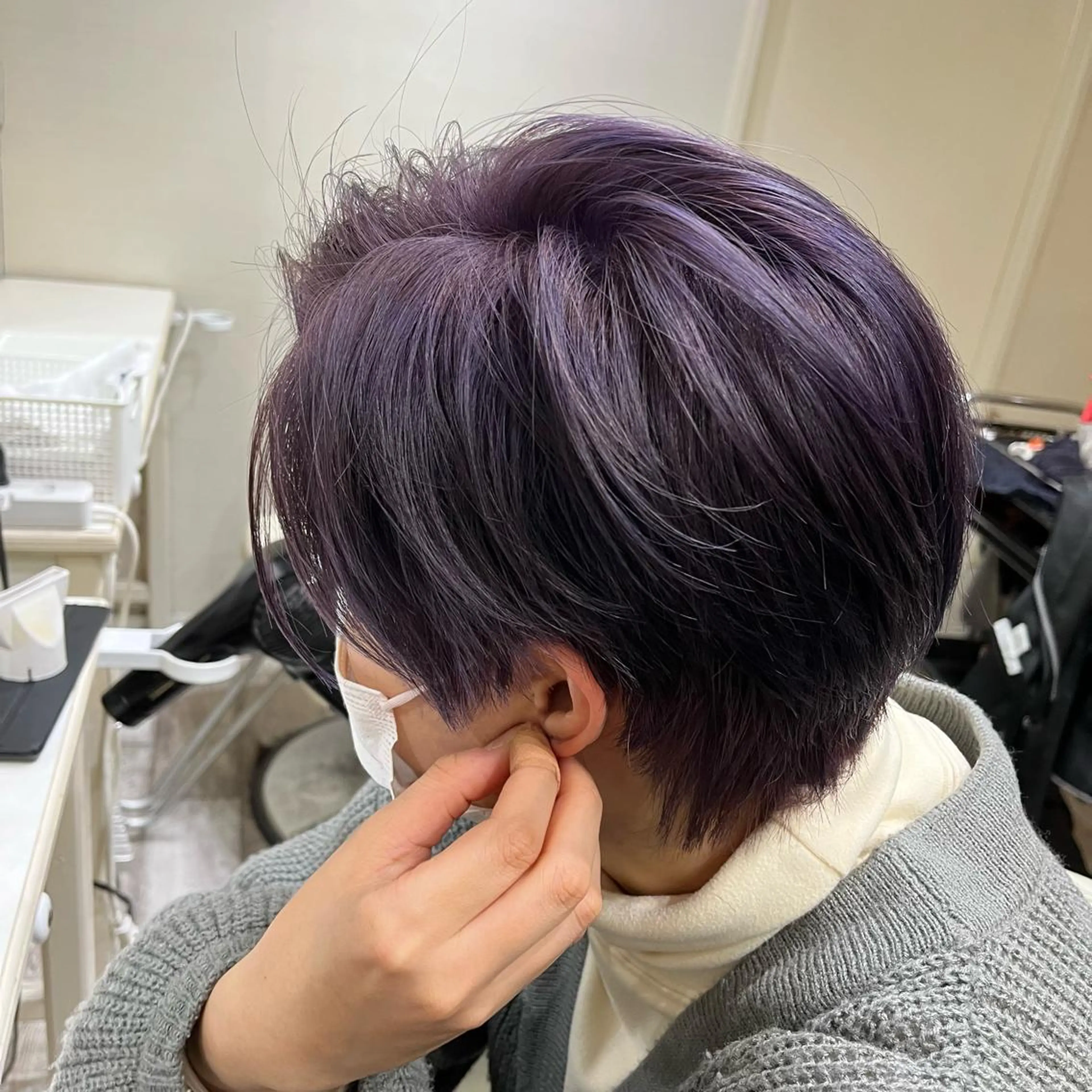 ショート カラー ラベンダーカラー カラー職人 なかもと たつひろのヘアスタイル