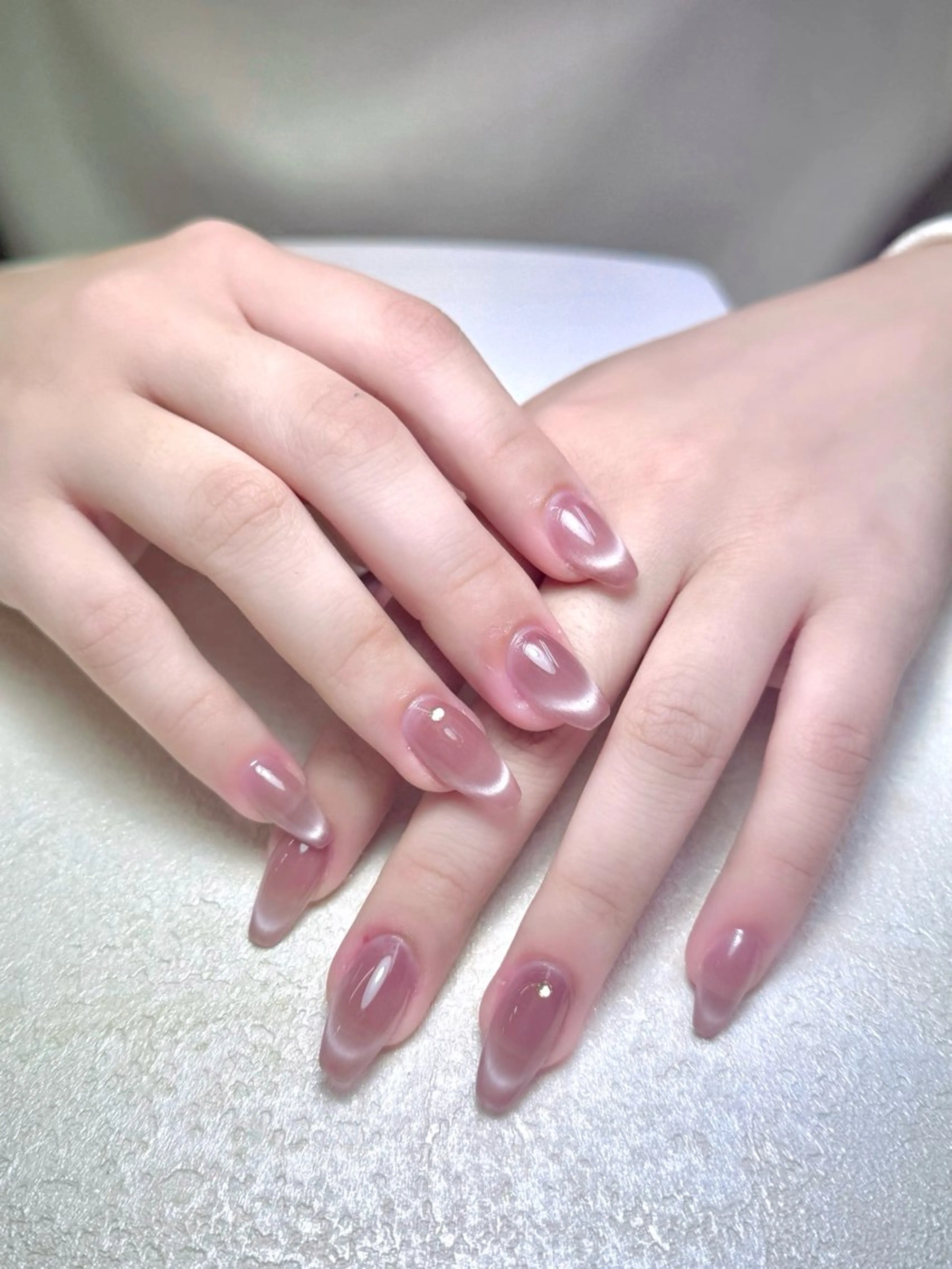 ネイル チークネイル 長さ出し フレンチネイル ジェルネイル ガーリー ハンドネイル 中野駅から2分 MEO NAILのネイルデザイン