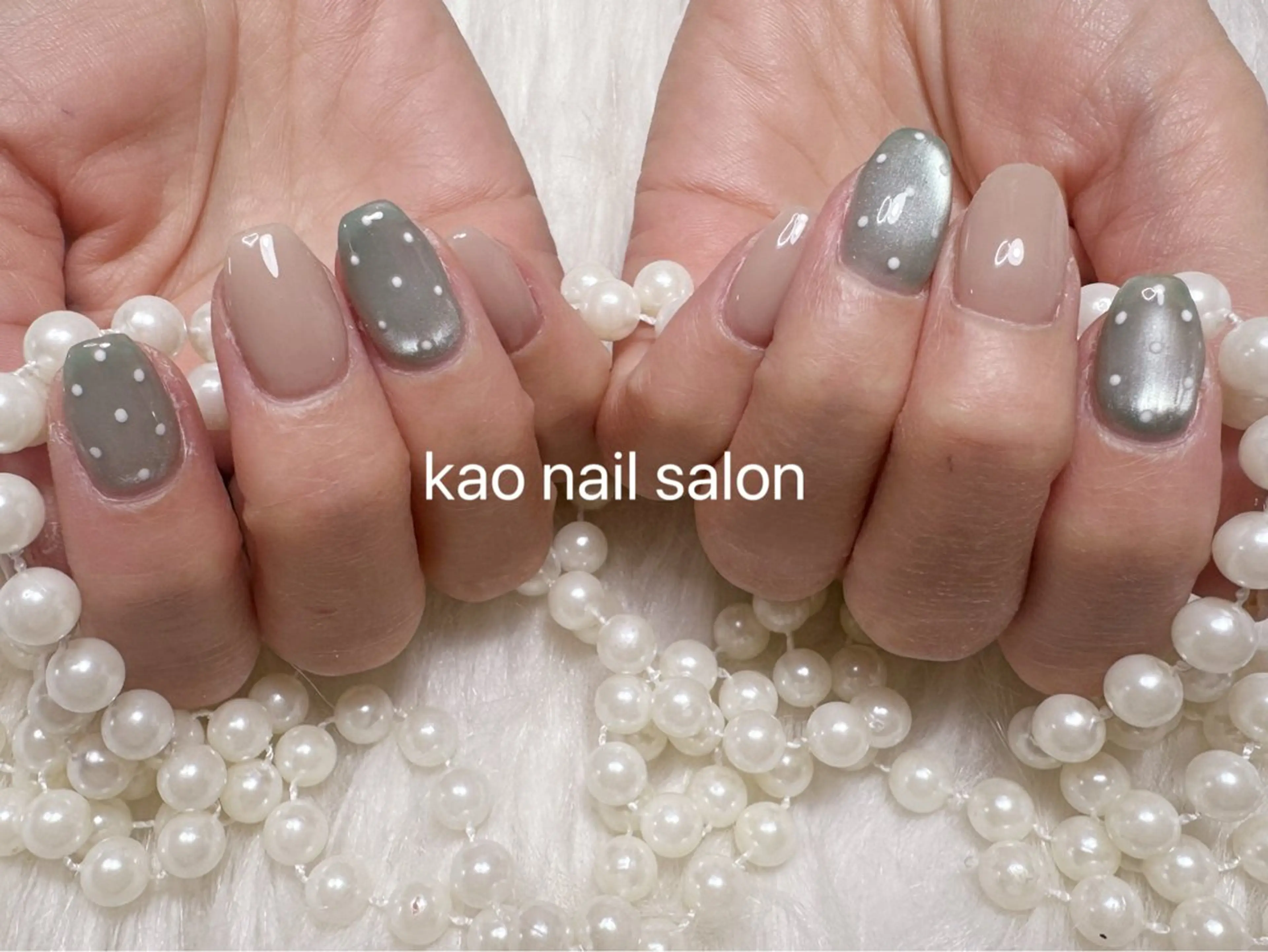 ネイル ハンドネイル kao nail マグネット/長さだしのネイルデザイン