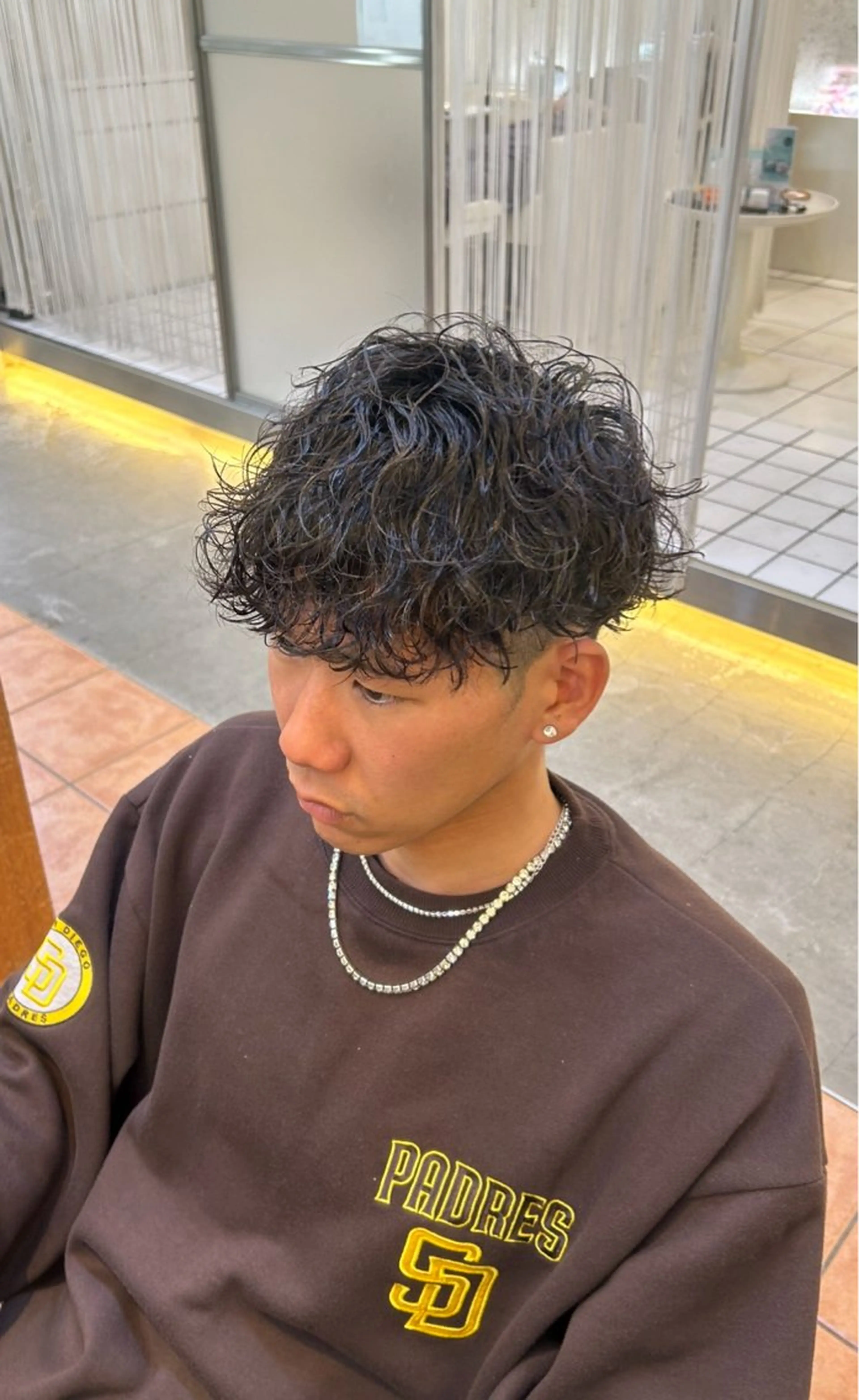 ショート メンズ メンズパーマ TUM🔥フェード/ メンズパーマのヘアスタイル
