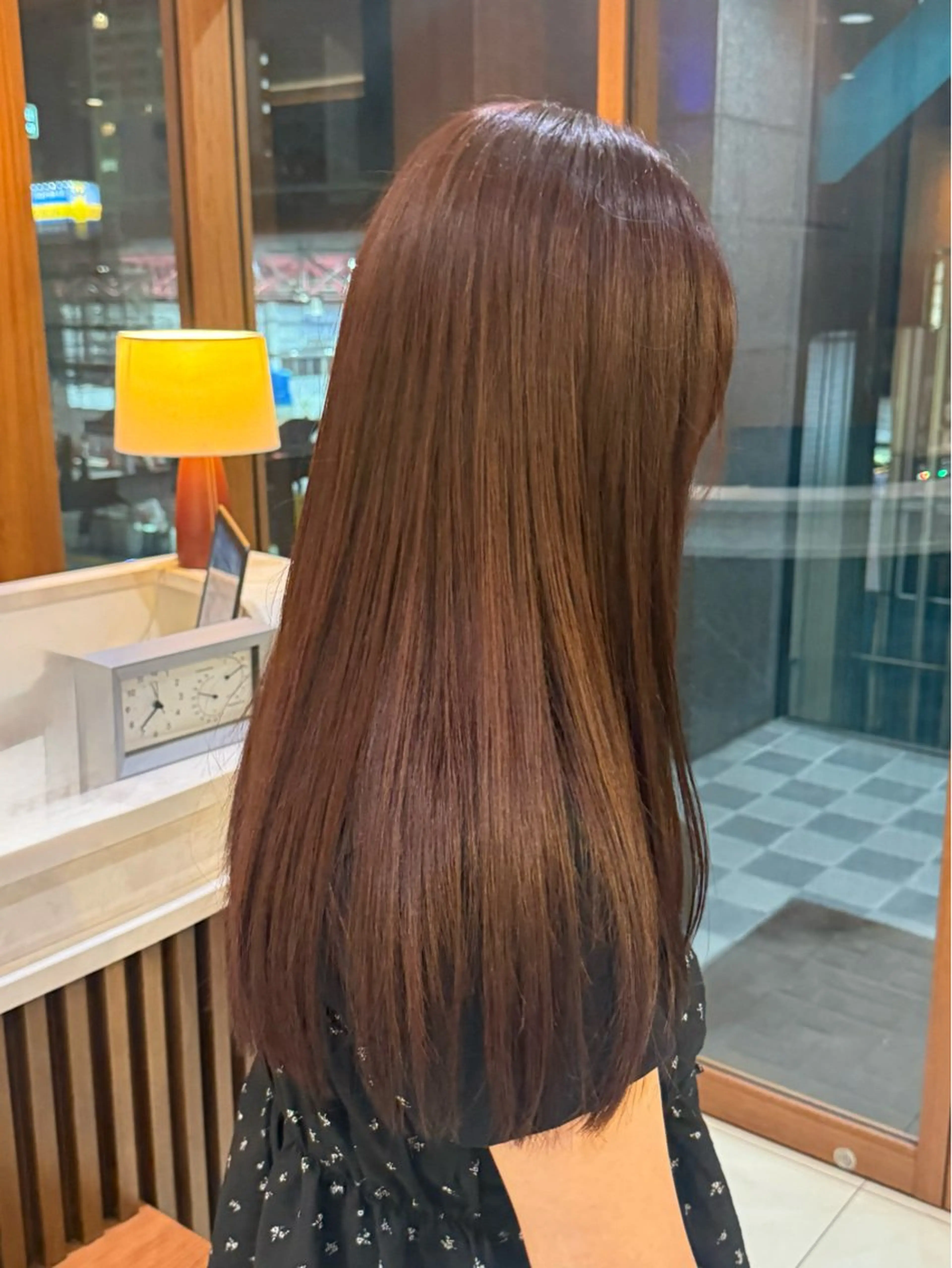 ロング カット ヘアカラー トリートメント 五味優莉🫧 ͛.* 似合わせ/レイヤーのヘアスタイル