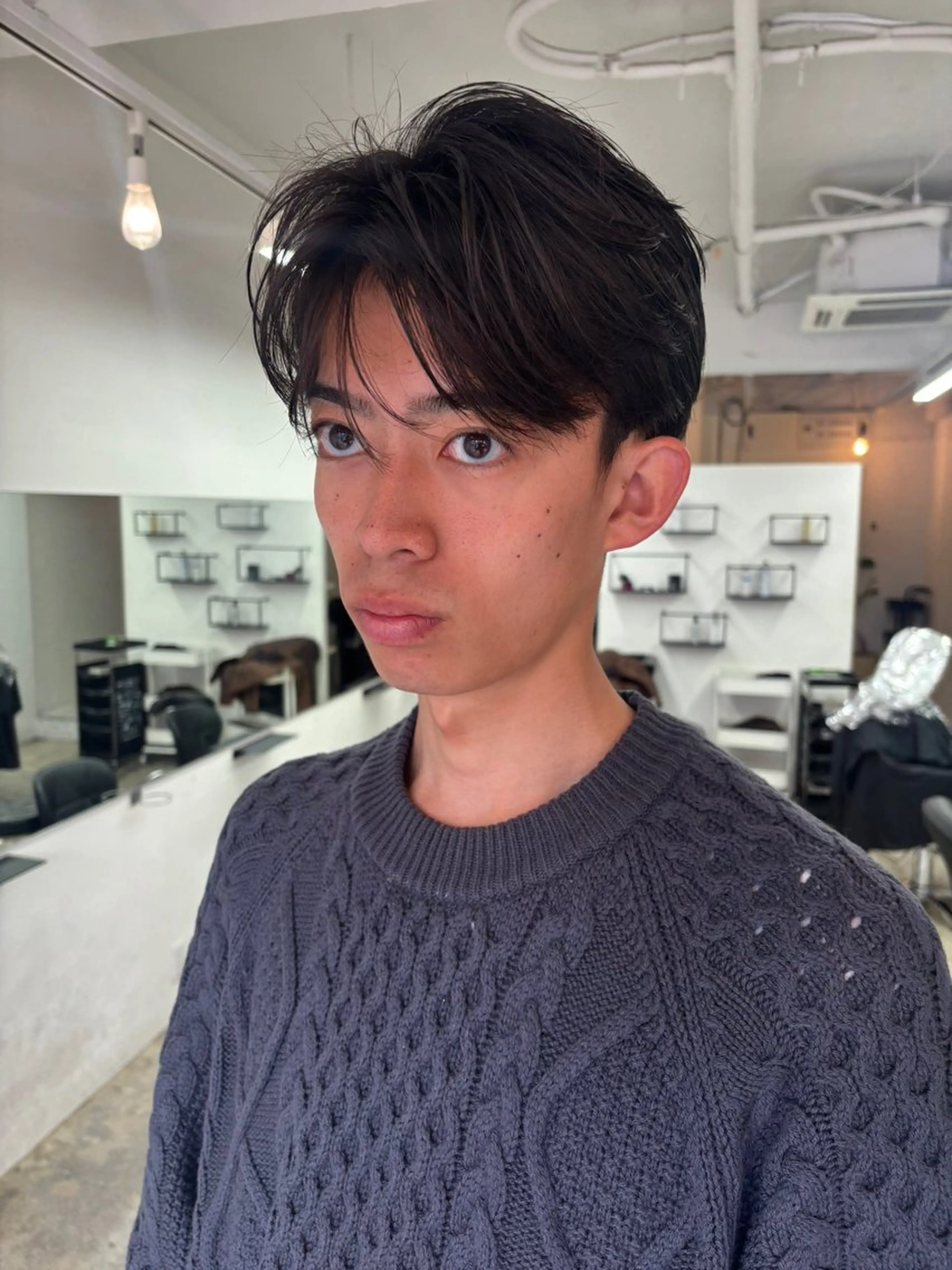 ショート カラー パーマ メンズ カット pino 荻窪　　シュウタロウのヘアスタイル