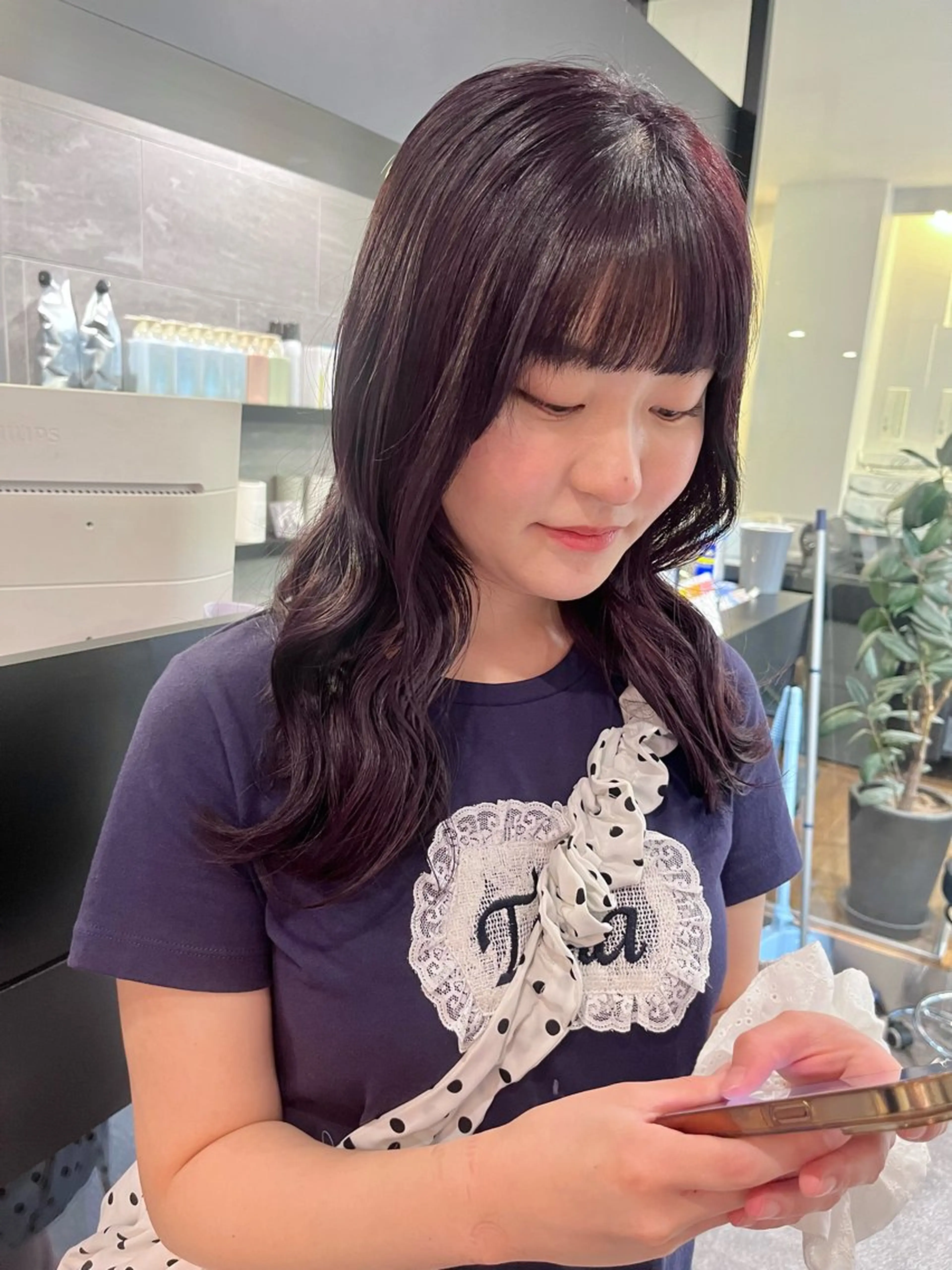 カラー ダブルカラー🫐 /まゆ🎀のヘアスタイル