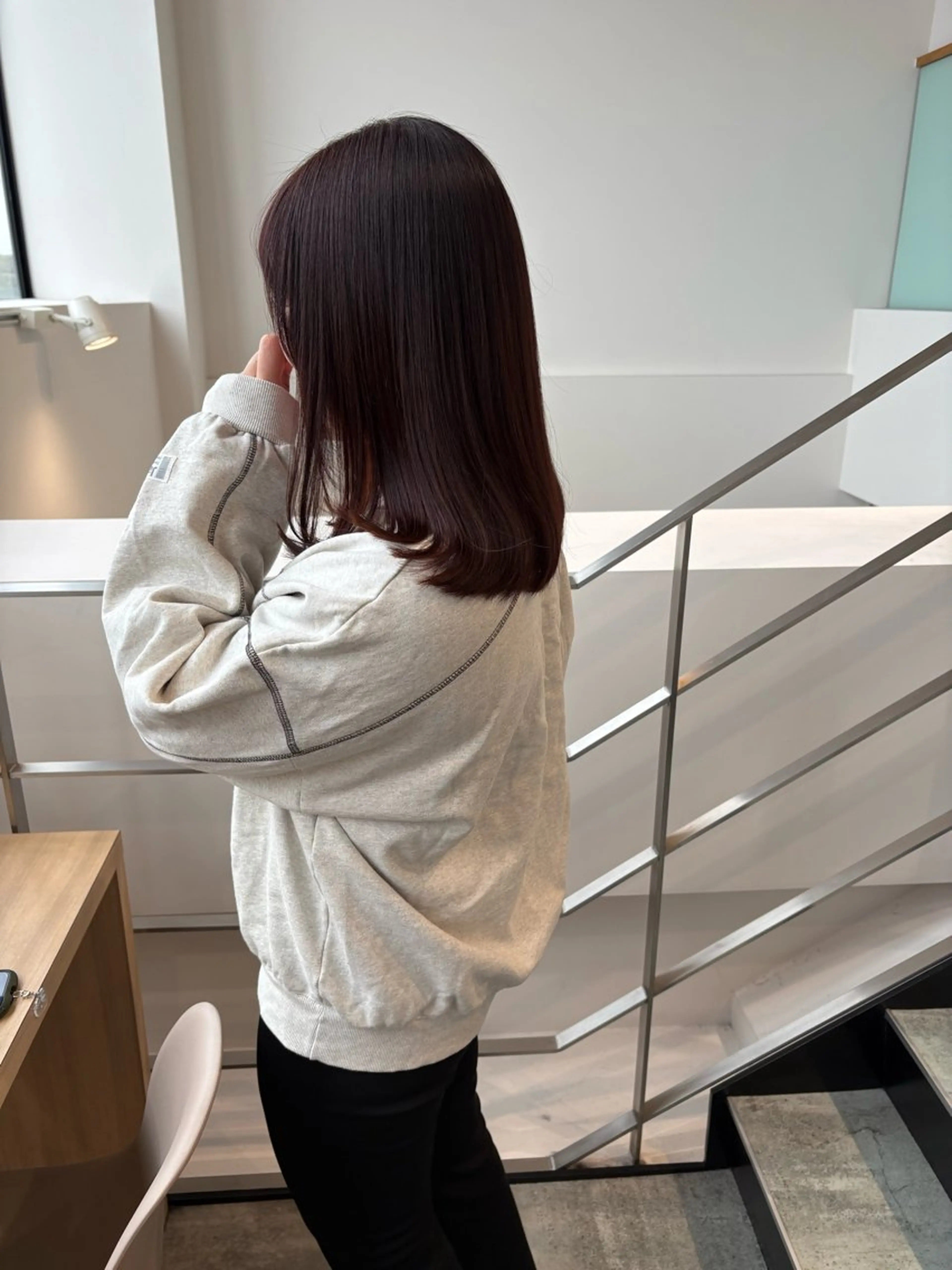 ミディアム カラー ヘアカラー mao ｜ 柔らか艶カラー🫧のヘアスタイル