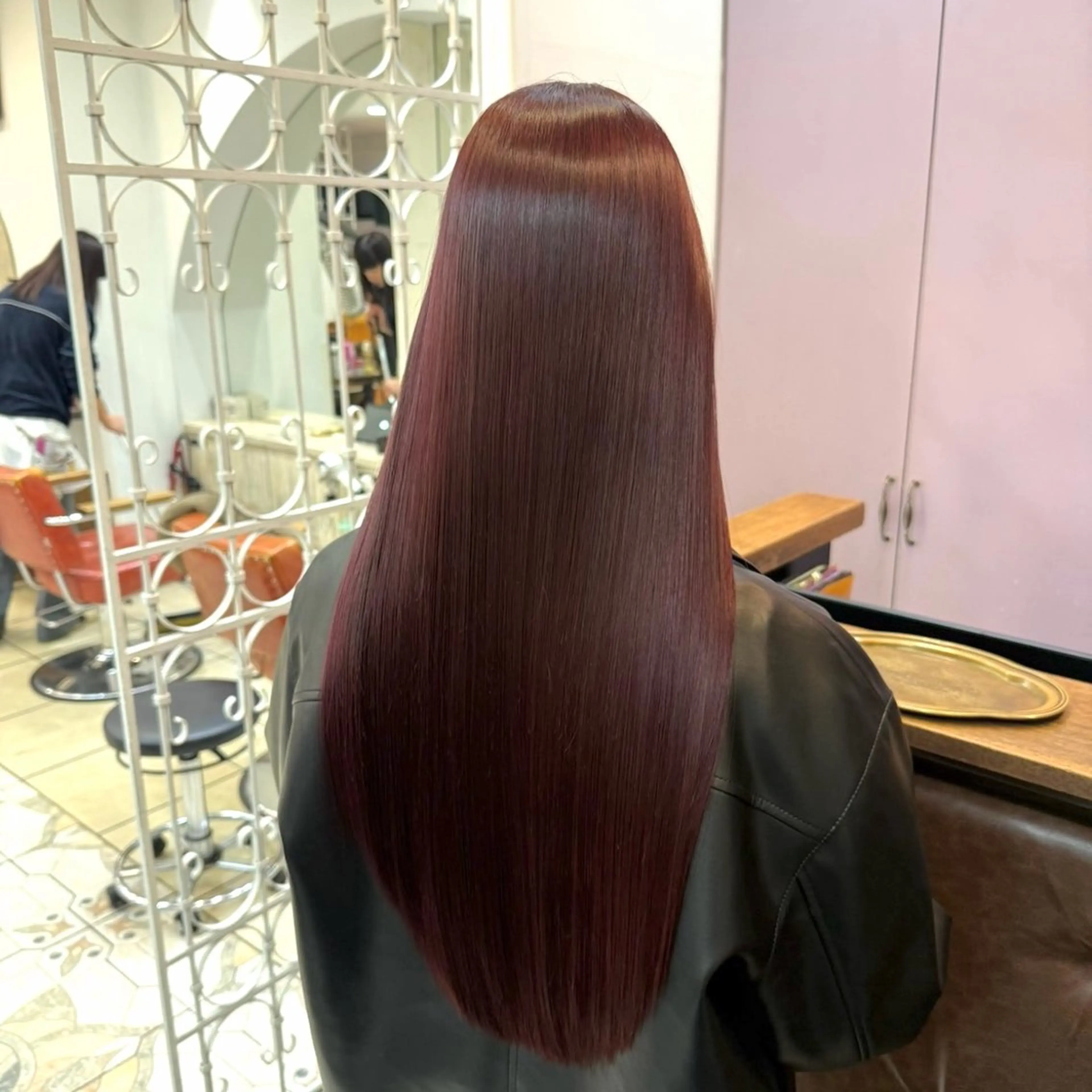 ロング カラー ブラウンカラー カシス カット ヘアカラー トリートメント ツヤ髪✨髪質 改善 渋谷 サワのヘアスタイル