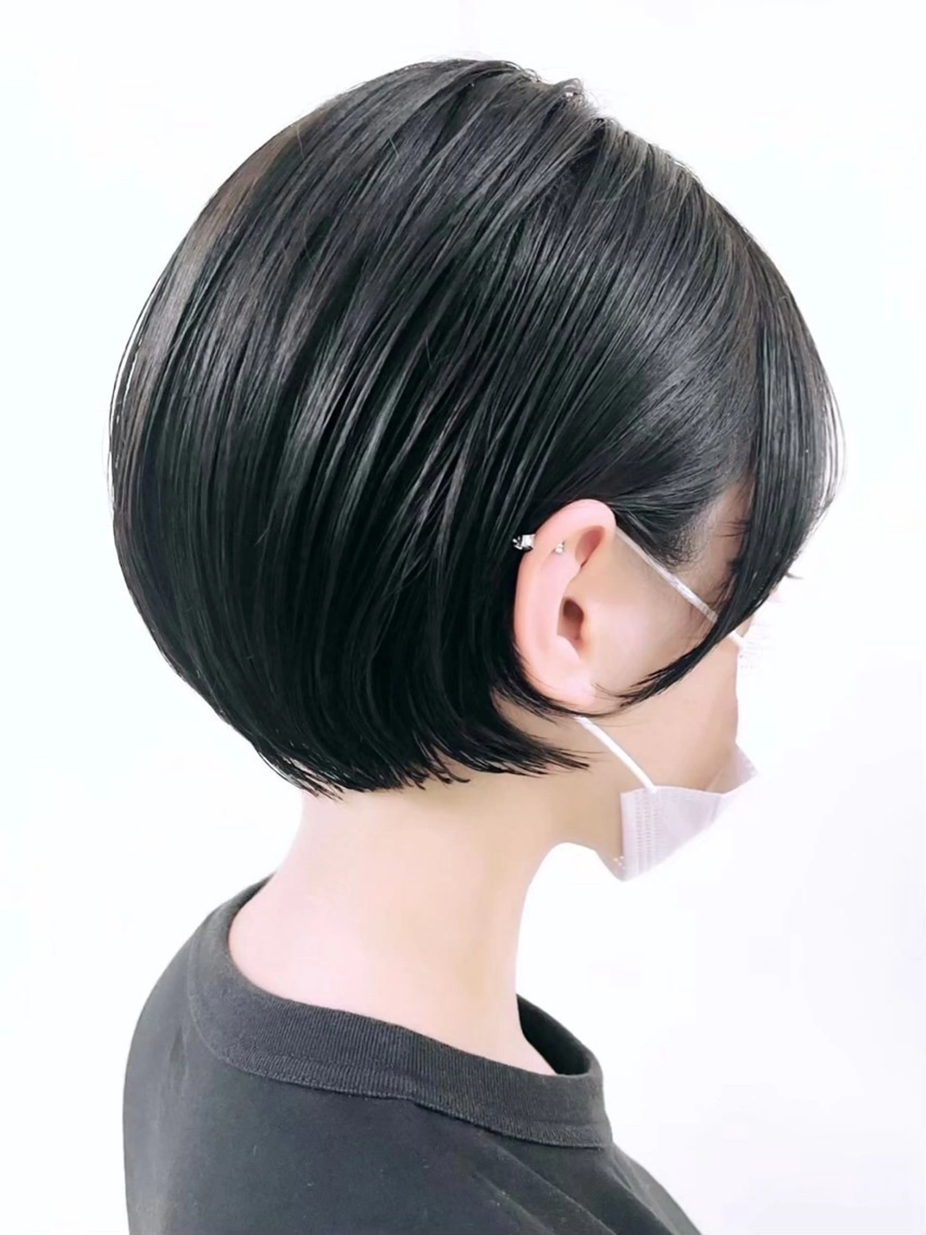 ショート カラー バレイヤージュ ブリーチ ケアブリーチ ダブルカラー ハイライトカラー 神戸ボブ✂️ ioe三宮/田 伸佳のヘアスタイル