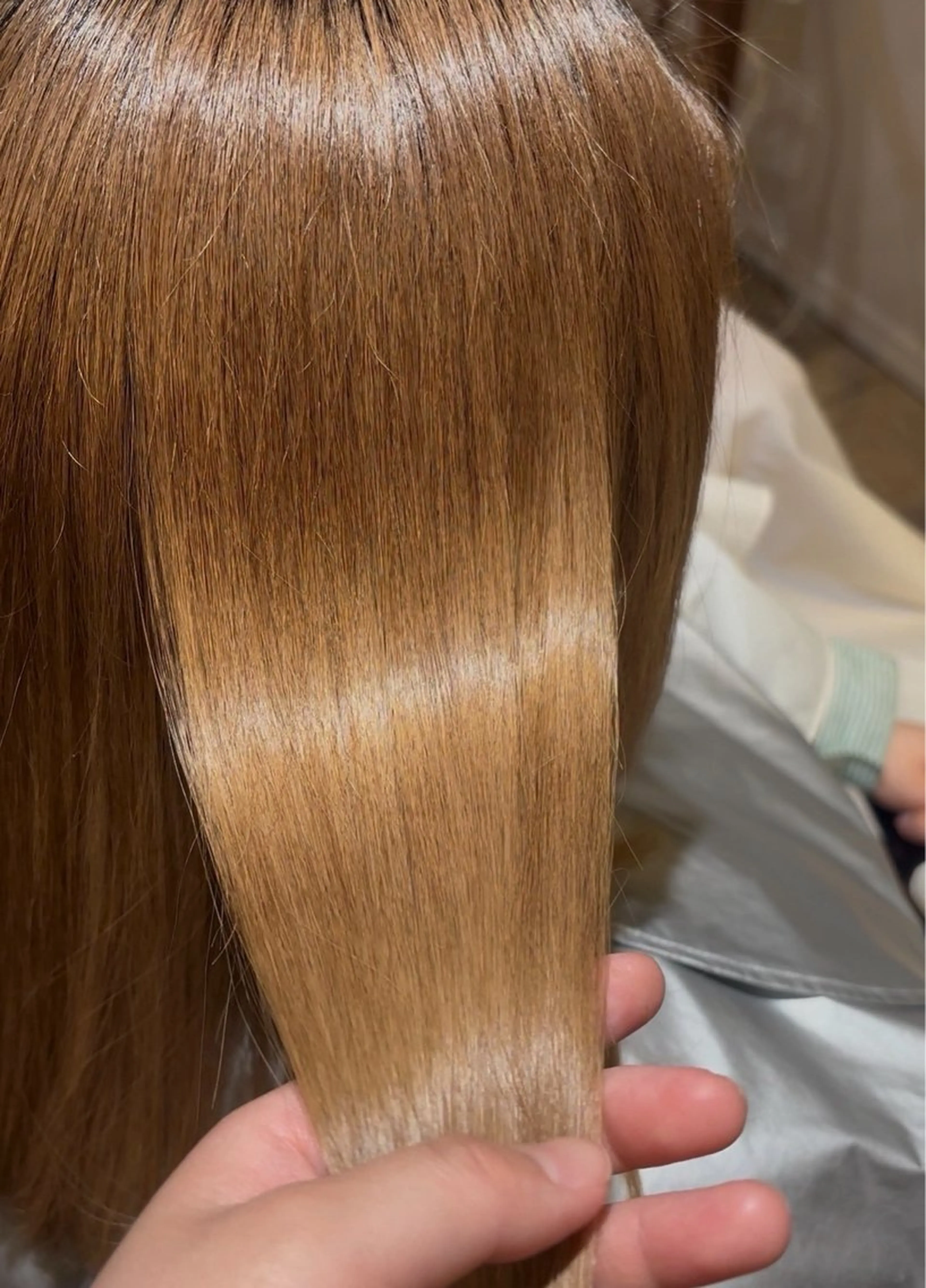 ミディアム カラー ベージュカラー 透明感カラー トリートメント 安藤 舞衣のヘアスタイル